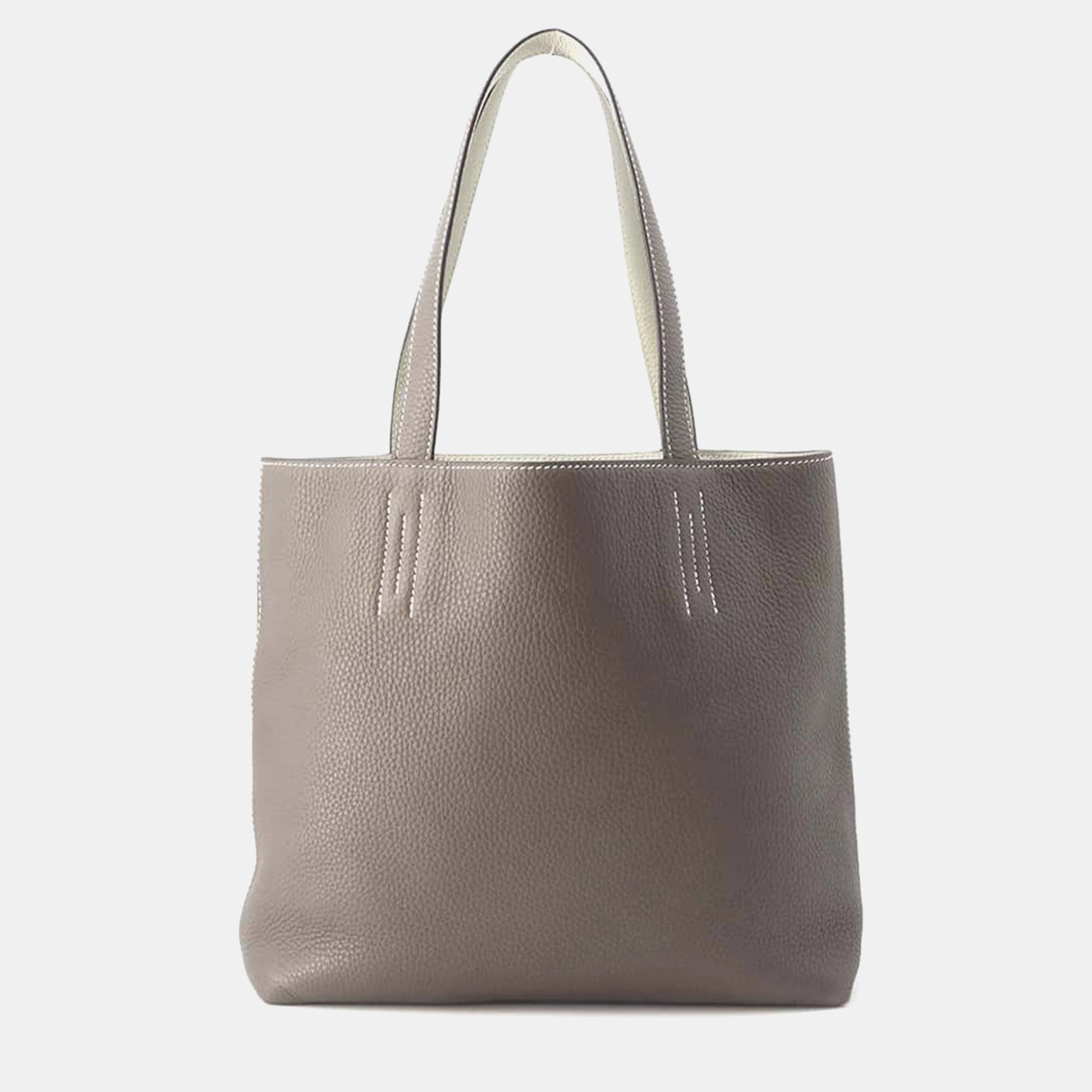 

Hermes Double Sense Etain/Pearl Grey Taurillon Clemence Size