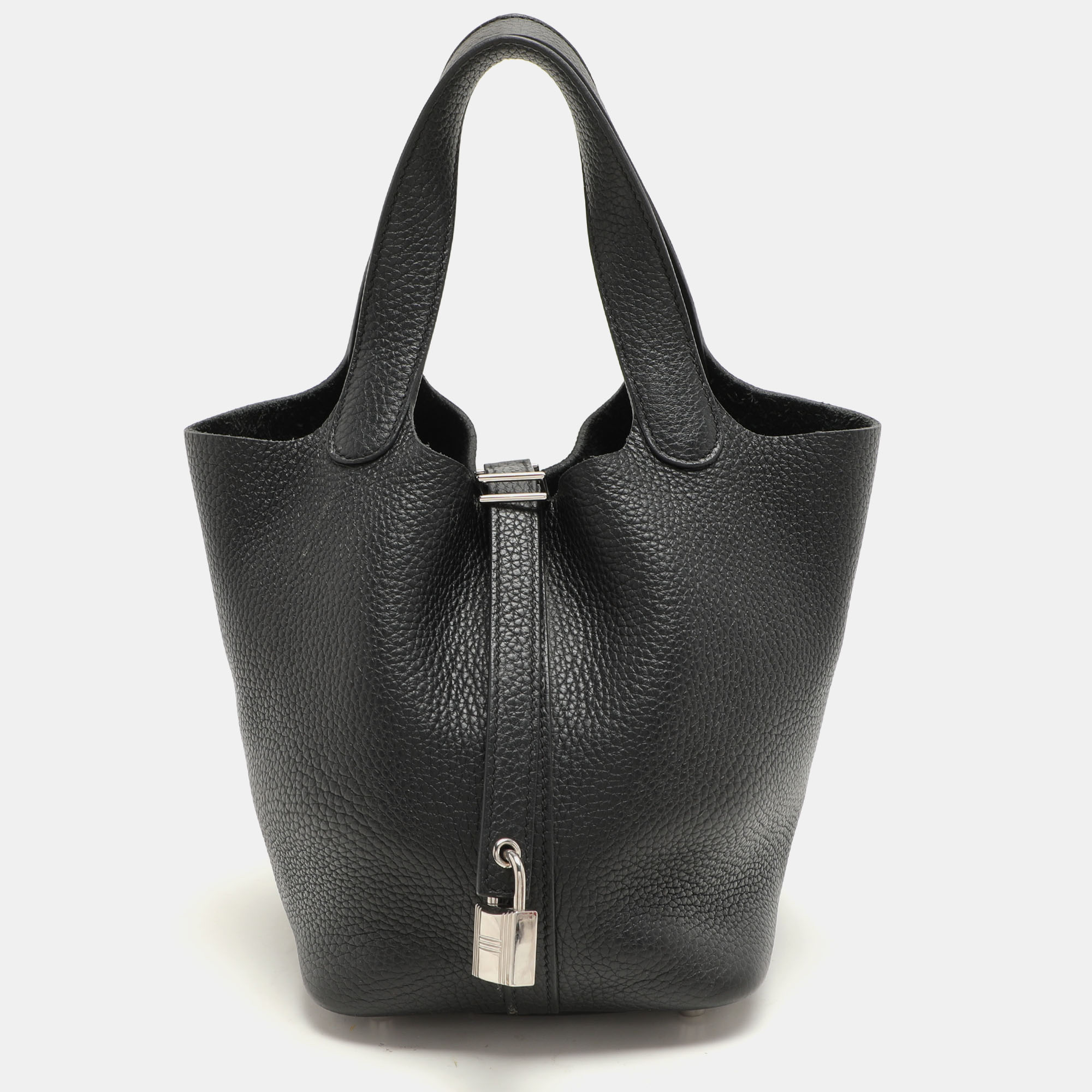 

Hermes Black Togo Leather Picotin Lock 18 Bag