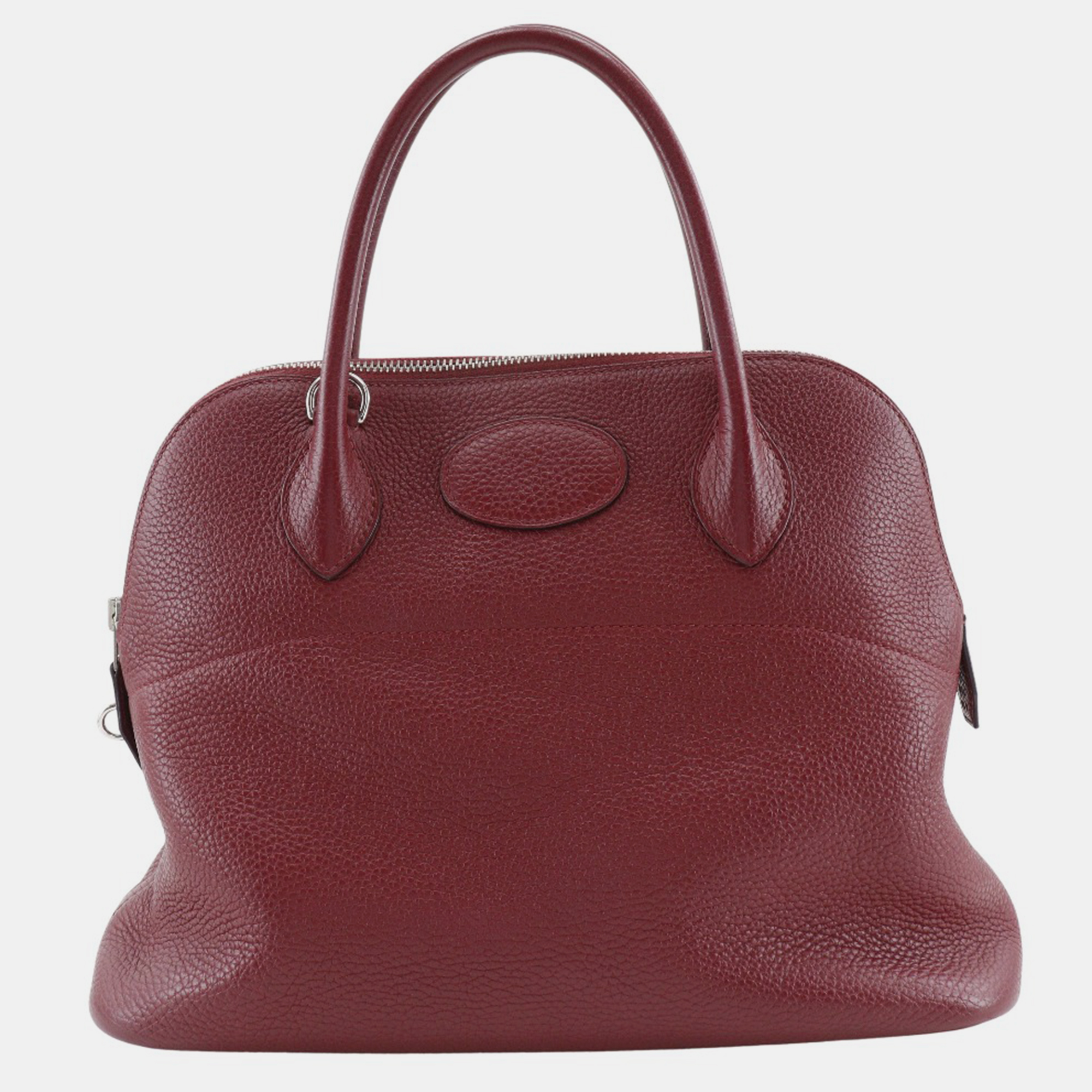 

Hermes Rouge Grenat Red Leather Bolide 31 Handbag