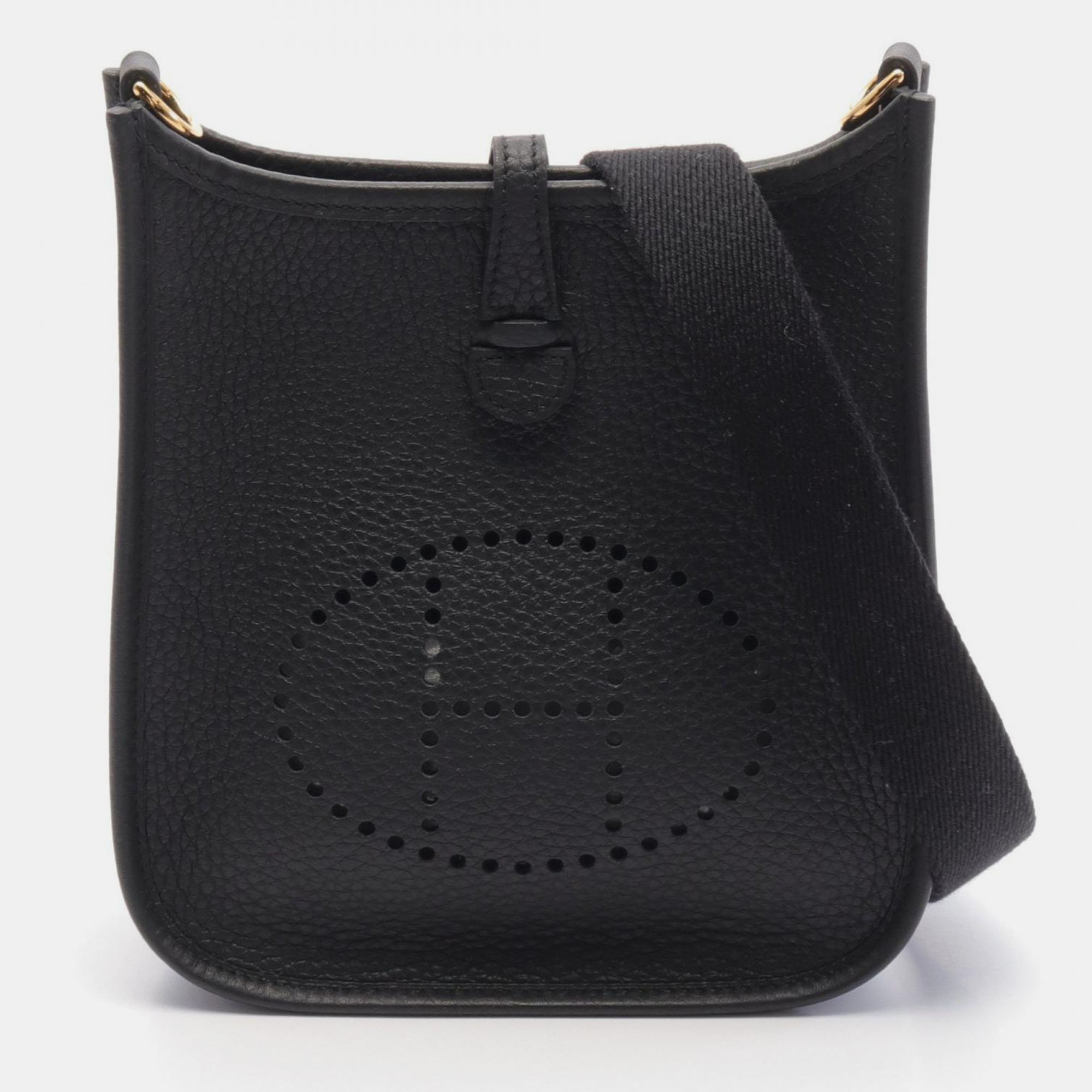 

Hermes Black Leather Evelyne Tpm Shoulder Bag