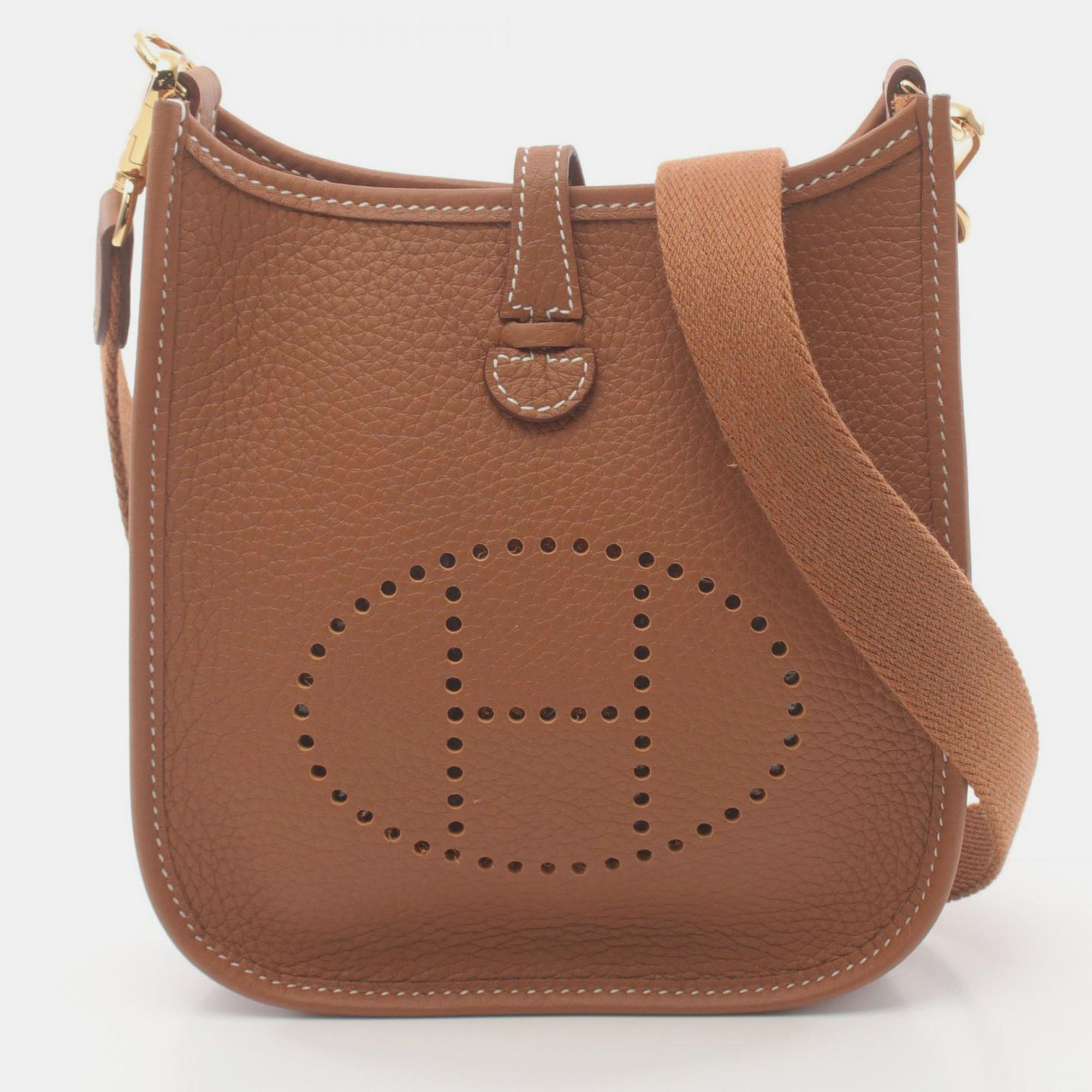 

Hermes Brown Leather Evelyne Tpm Shoulder Bag