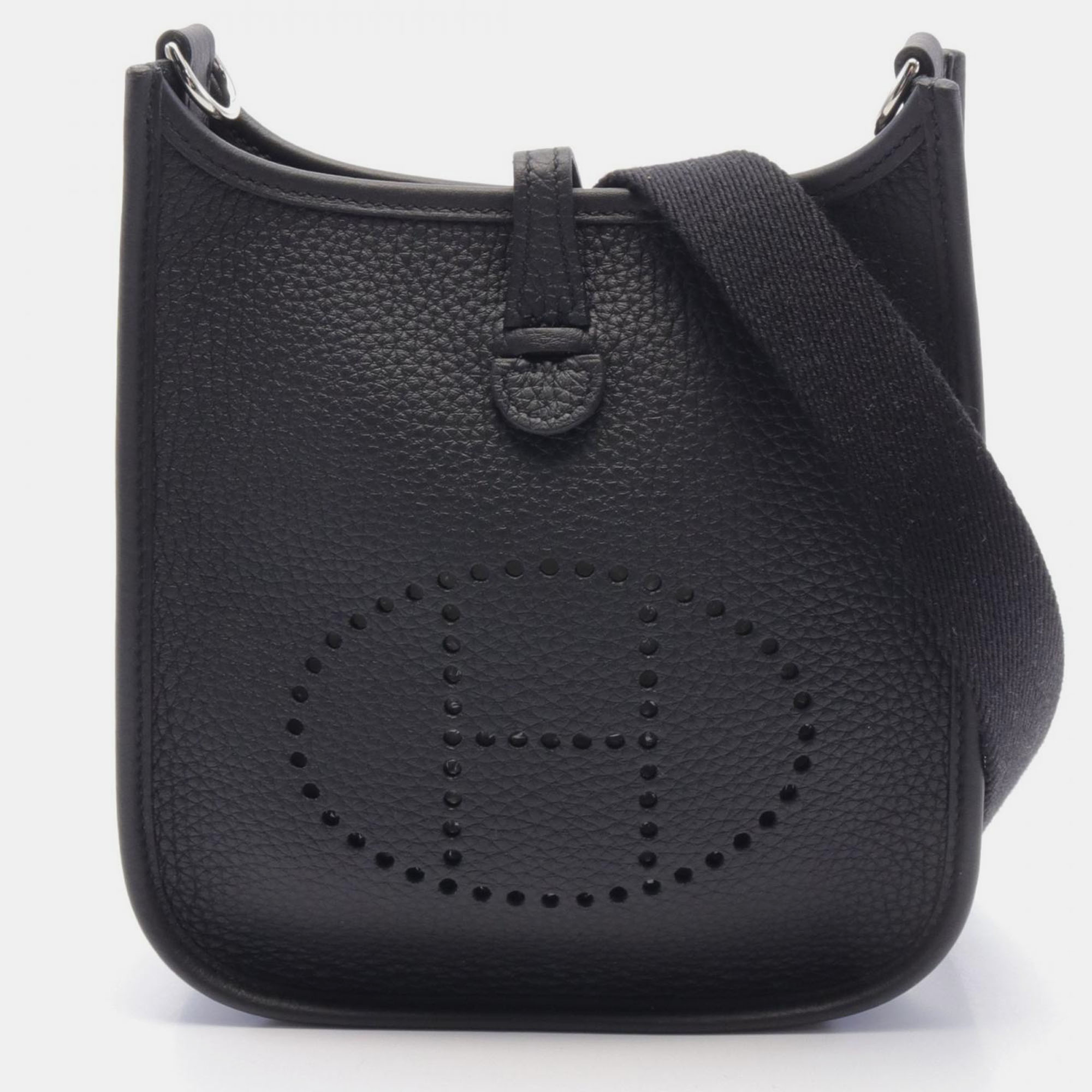 

Hermes Black Leather Evelyne Tpm Shoulder Bag