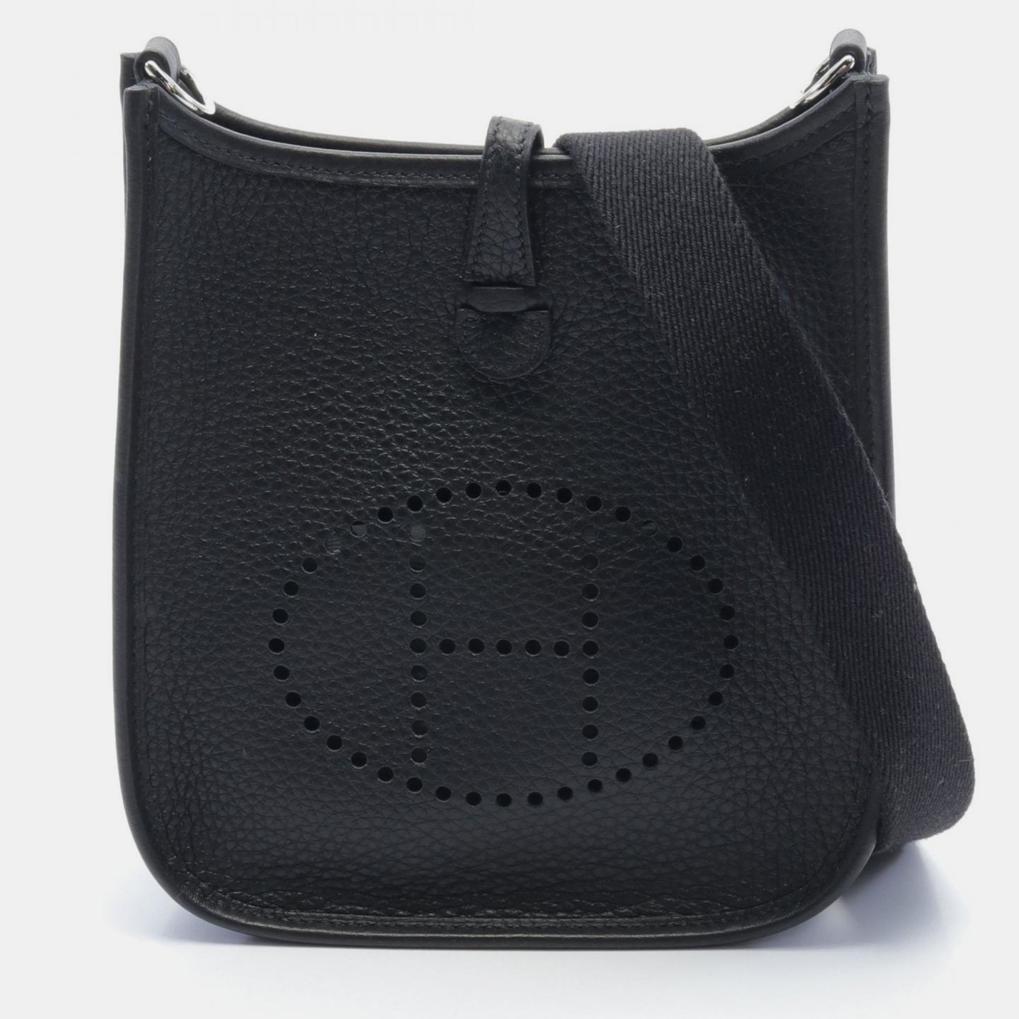 

Hermes Black Leather Evelyne Tpm Shoulder Bag