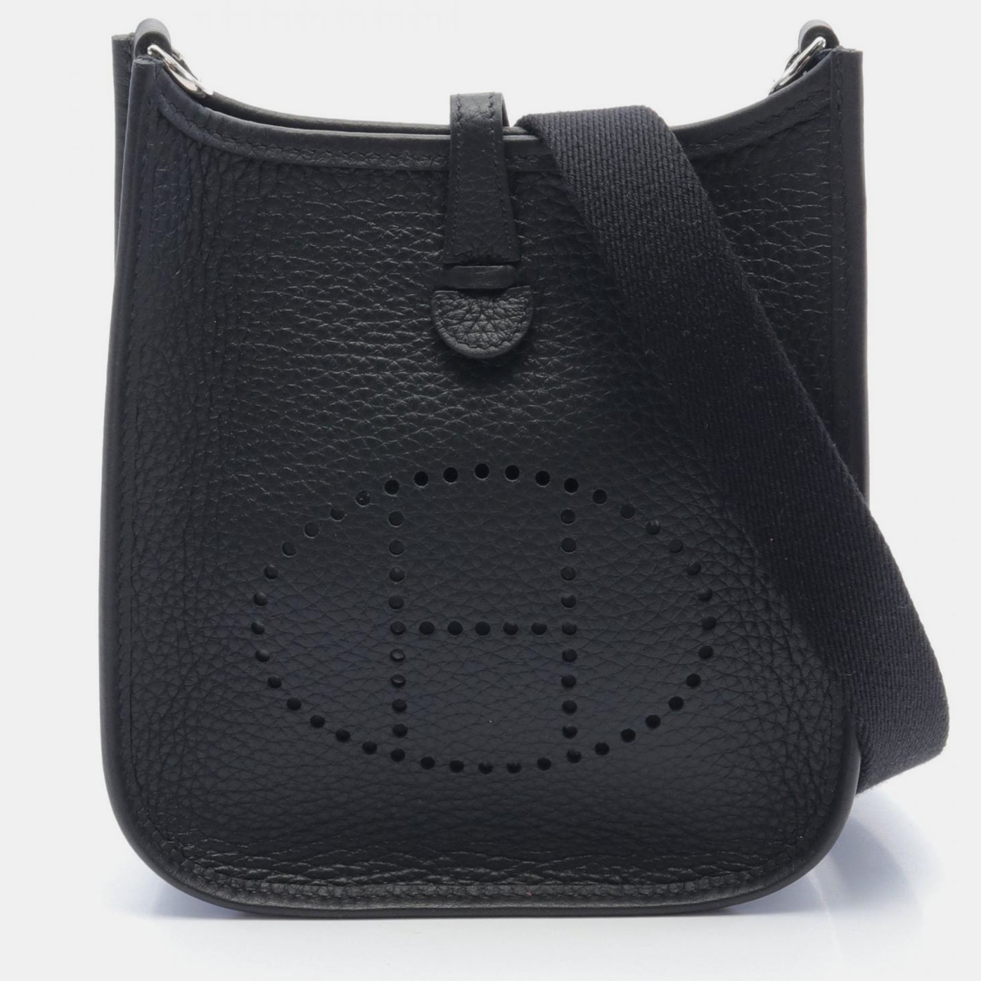 

Hermes Black Leather Evelyne Tpm Shoulder Bag