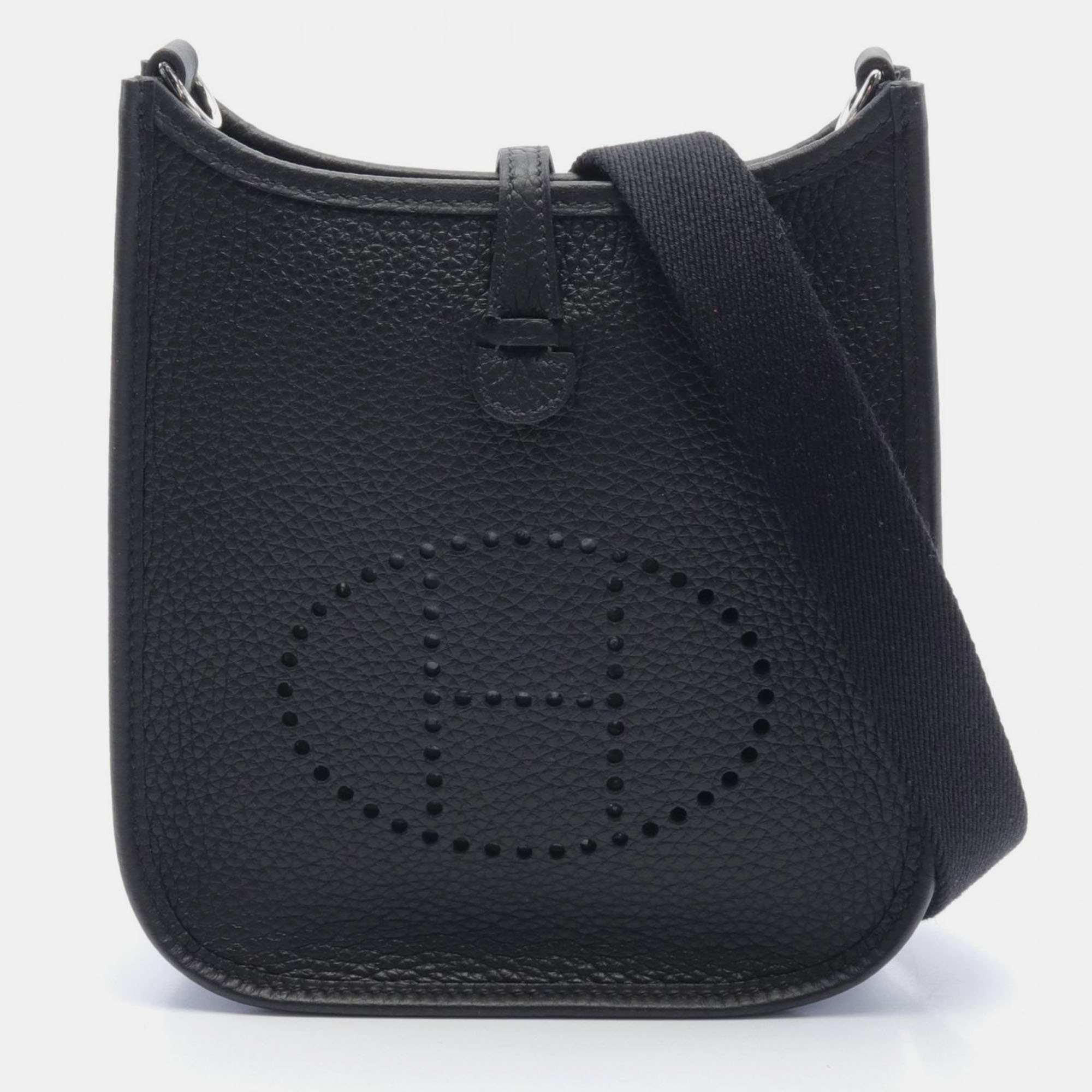 

Hermes Black Leather Evelyne Tpm Shoulder Bag