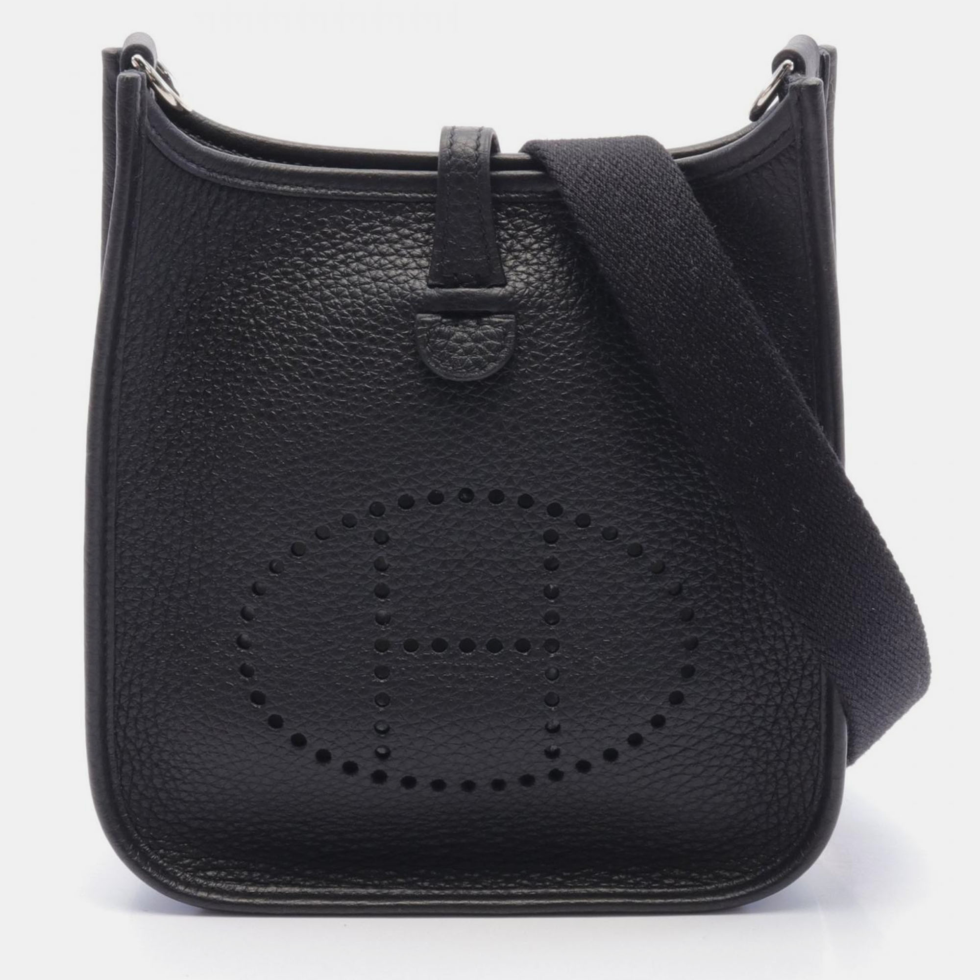 

Hermes Black Leather Evelyne Tpm Shoulder Bag