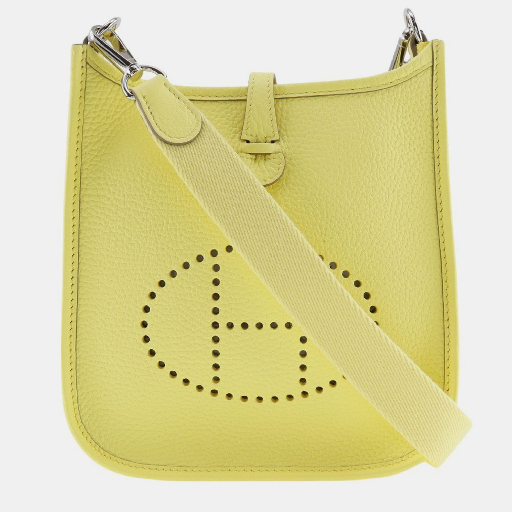 

Hermes Limoncello Yellow Leather Evelyne 16 Tpm Shoulder Bag