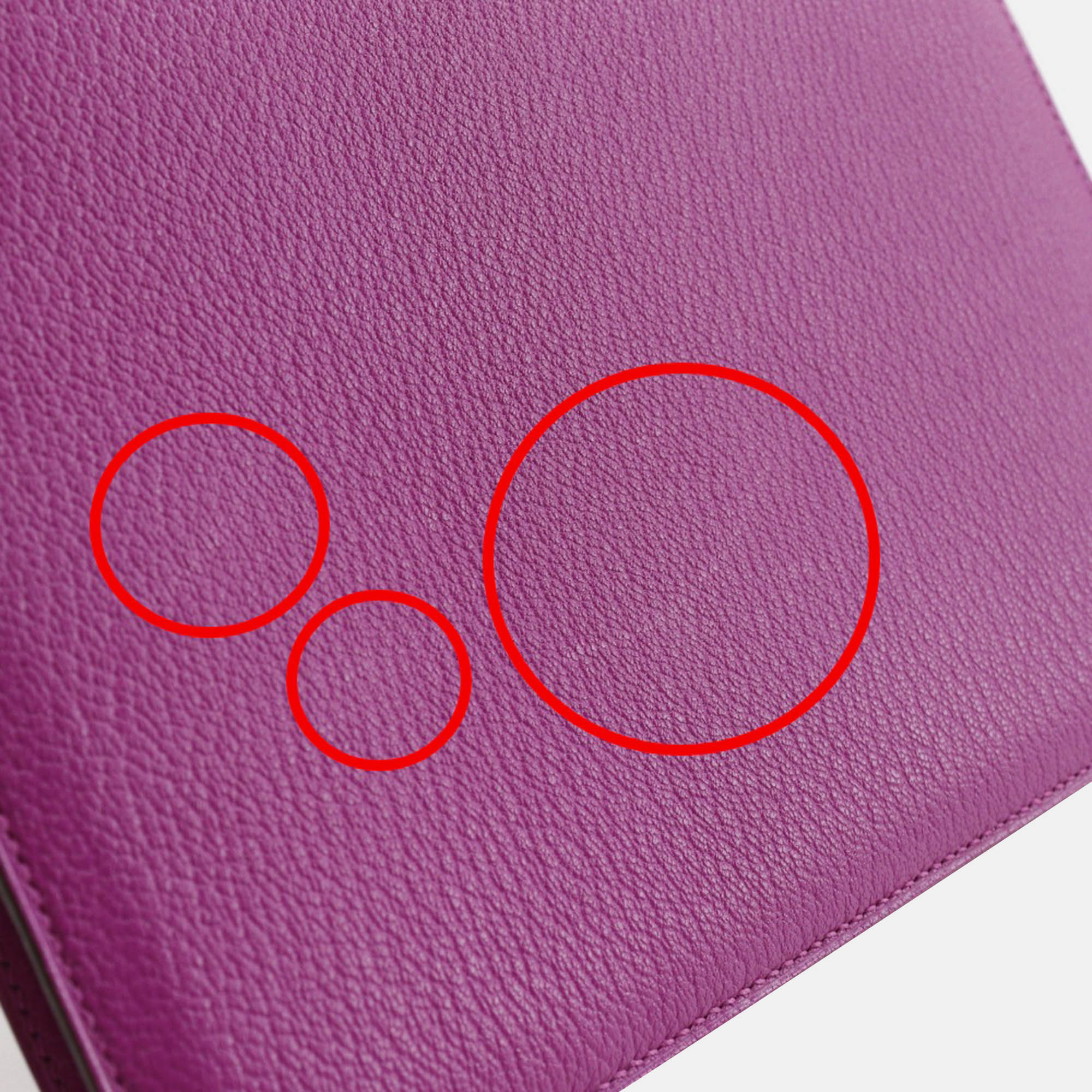 Hermes Pink Leather Chevre Velours Clutch Bag 