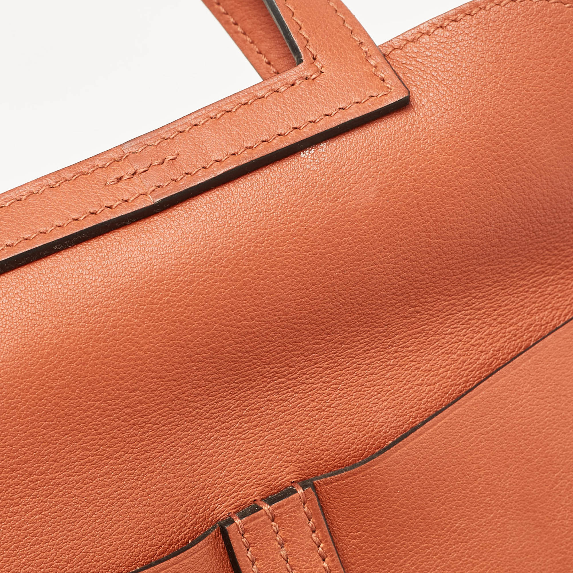 Hermès Cuivre Swift Leather Mini Halzan 22 Bag 