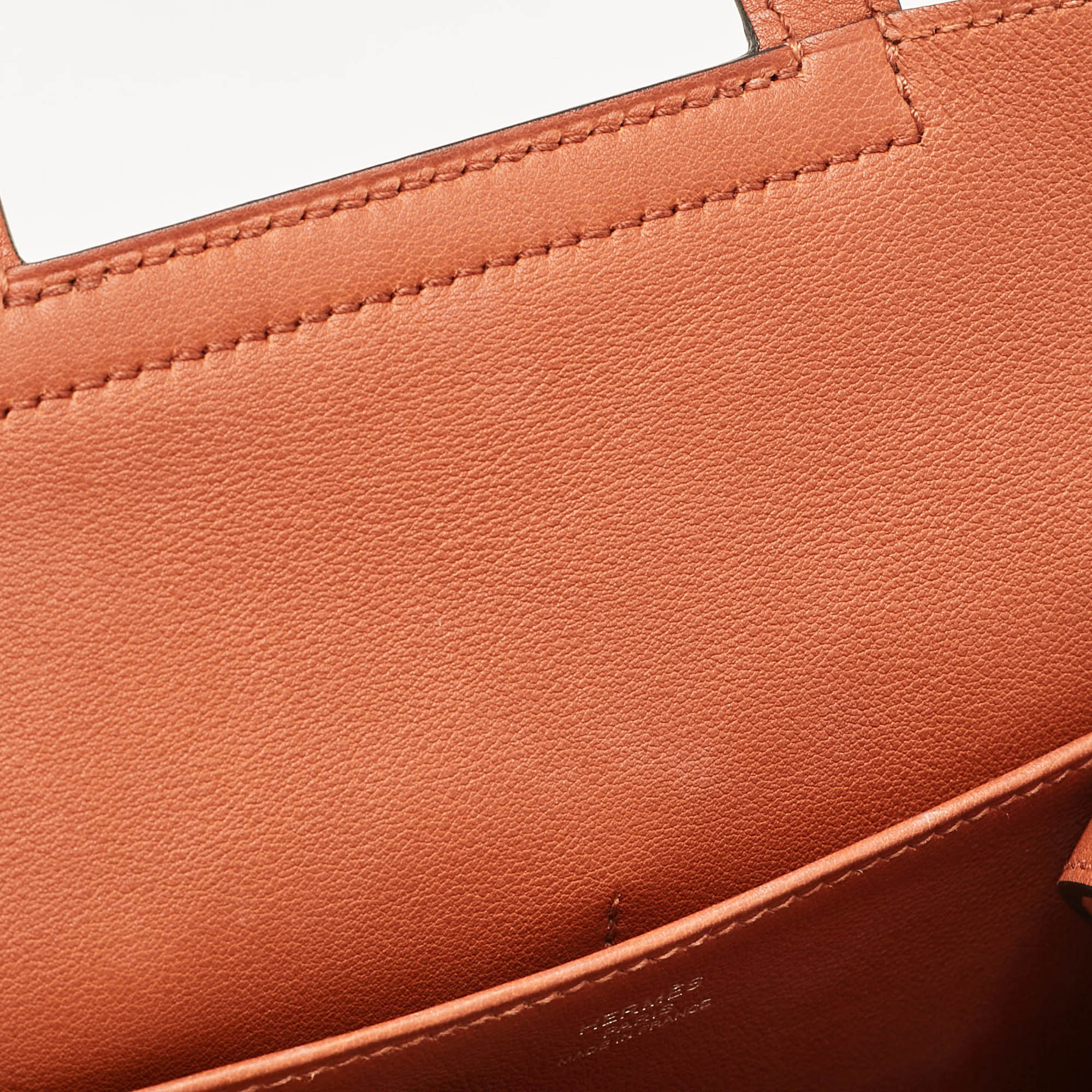 Hermès Cuivre Swift Leather Mini Halzan 22 Bag 