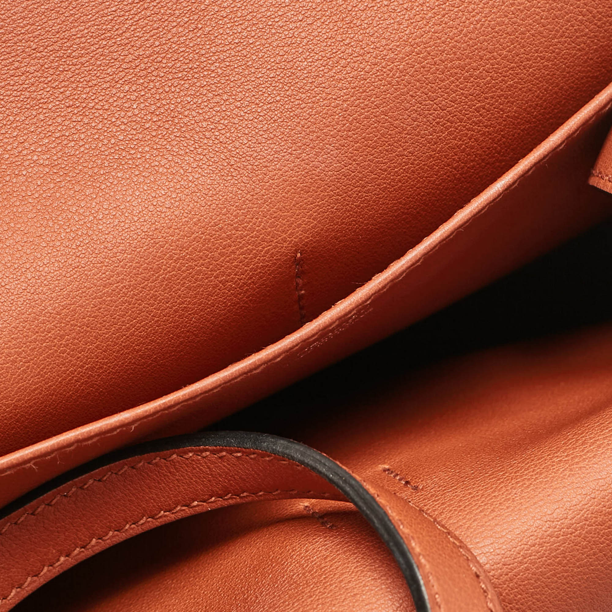 Hermès Cuivre Swift Leather Mini Halzan 22 Bag 