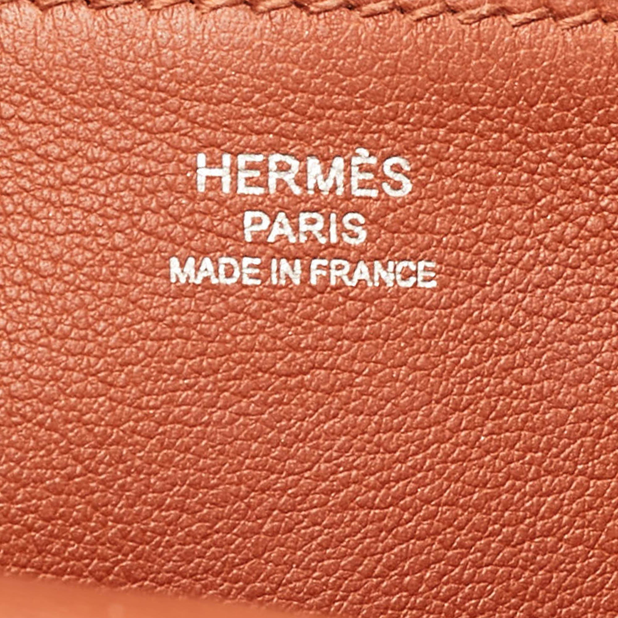 Hermès Cuivre Swift Leather Mini Halzan 22 Bag 