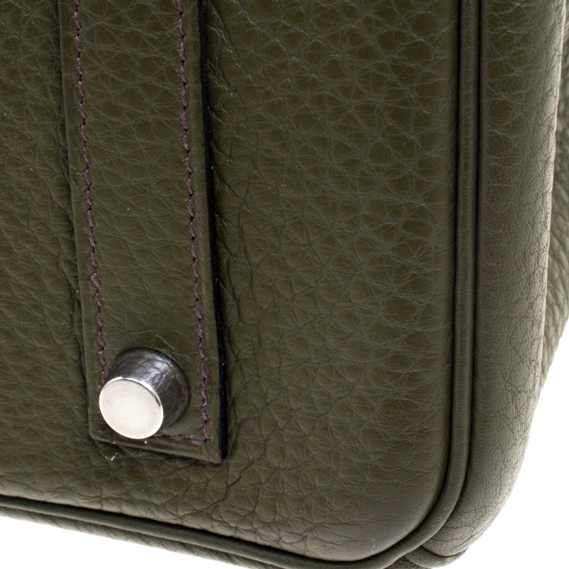 Hermes Birkin 35 Olive Green Togo with Palladium Hardware – Vault 55