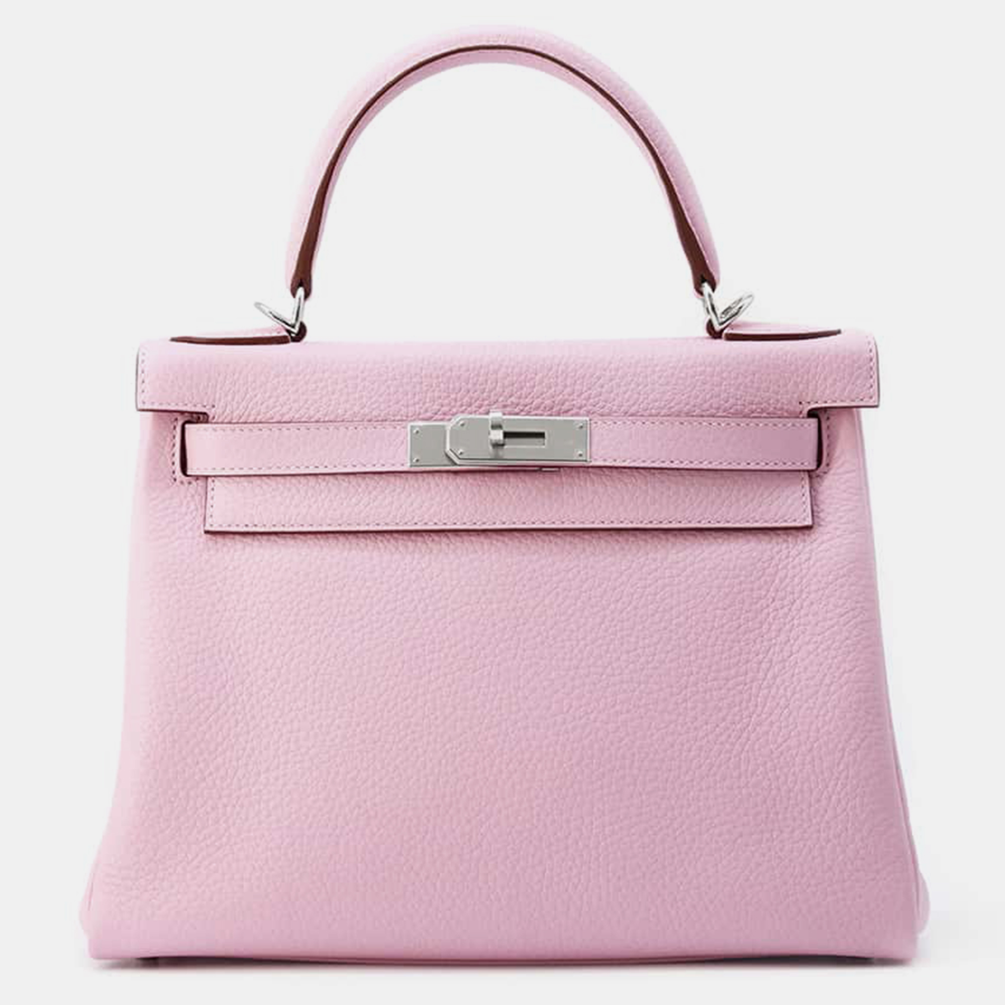 

Hermes Mauve Sylvestre Taurillon Clemence Kelly Retourne Size, Pink