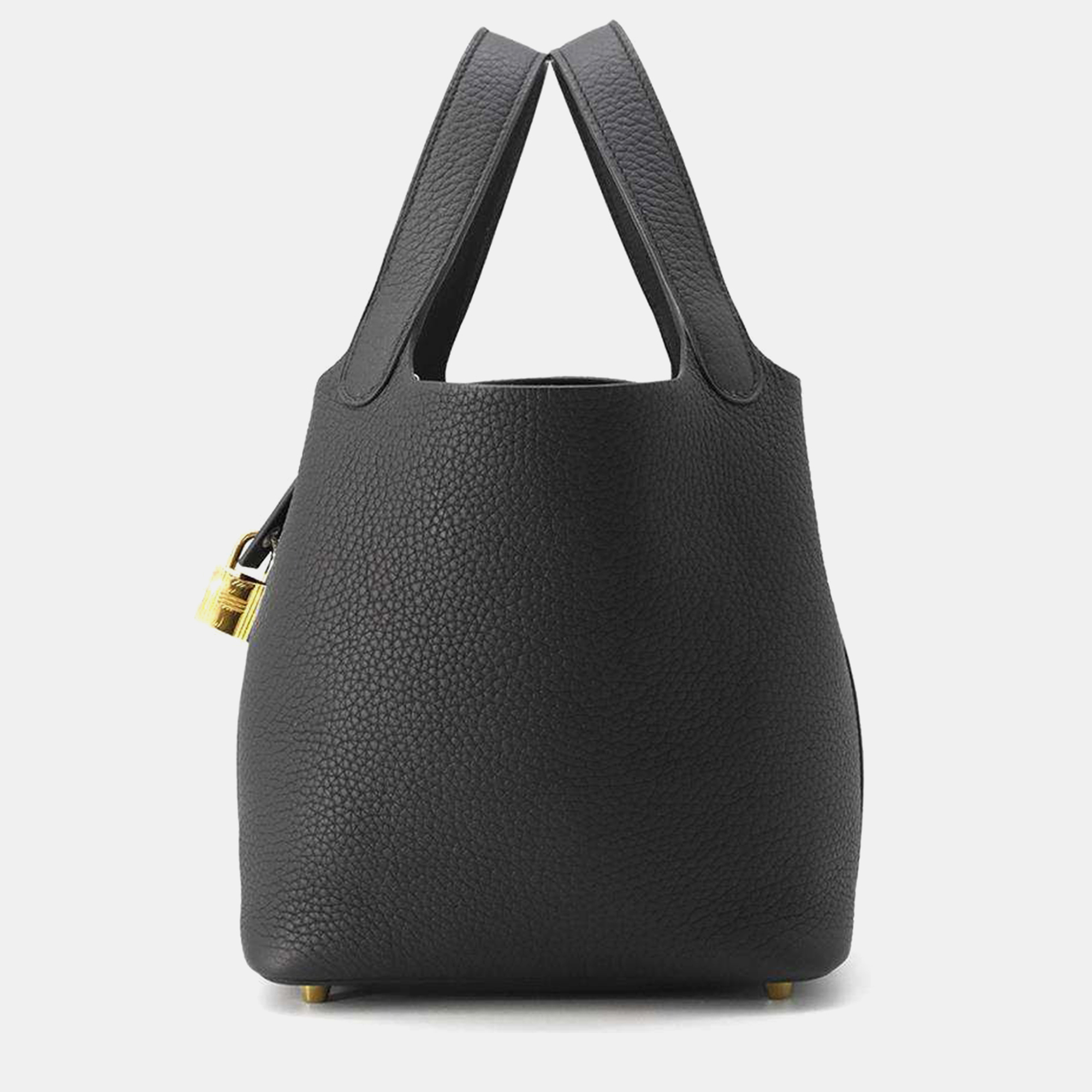 

Hermes Black Taurillon Clemence Picotin Lock Size PM