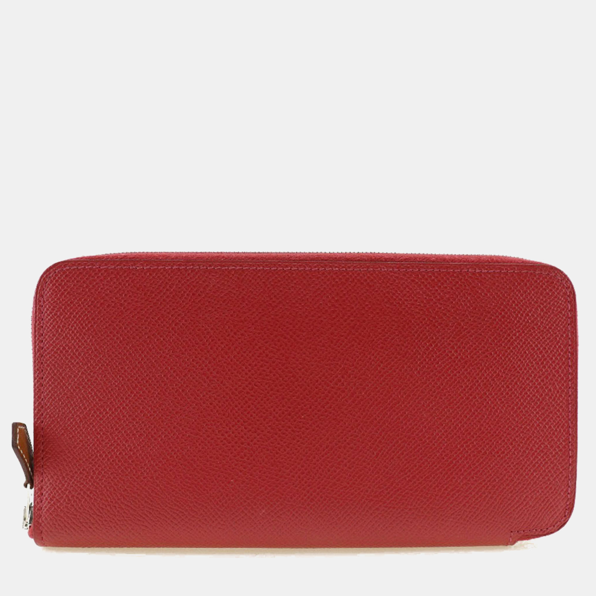 

Hermes Red/Purple Leather Azap Silk'In Long Wallet