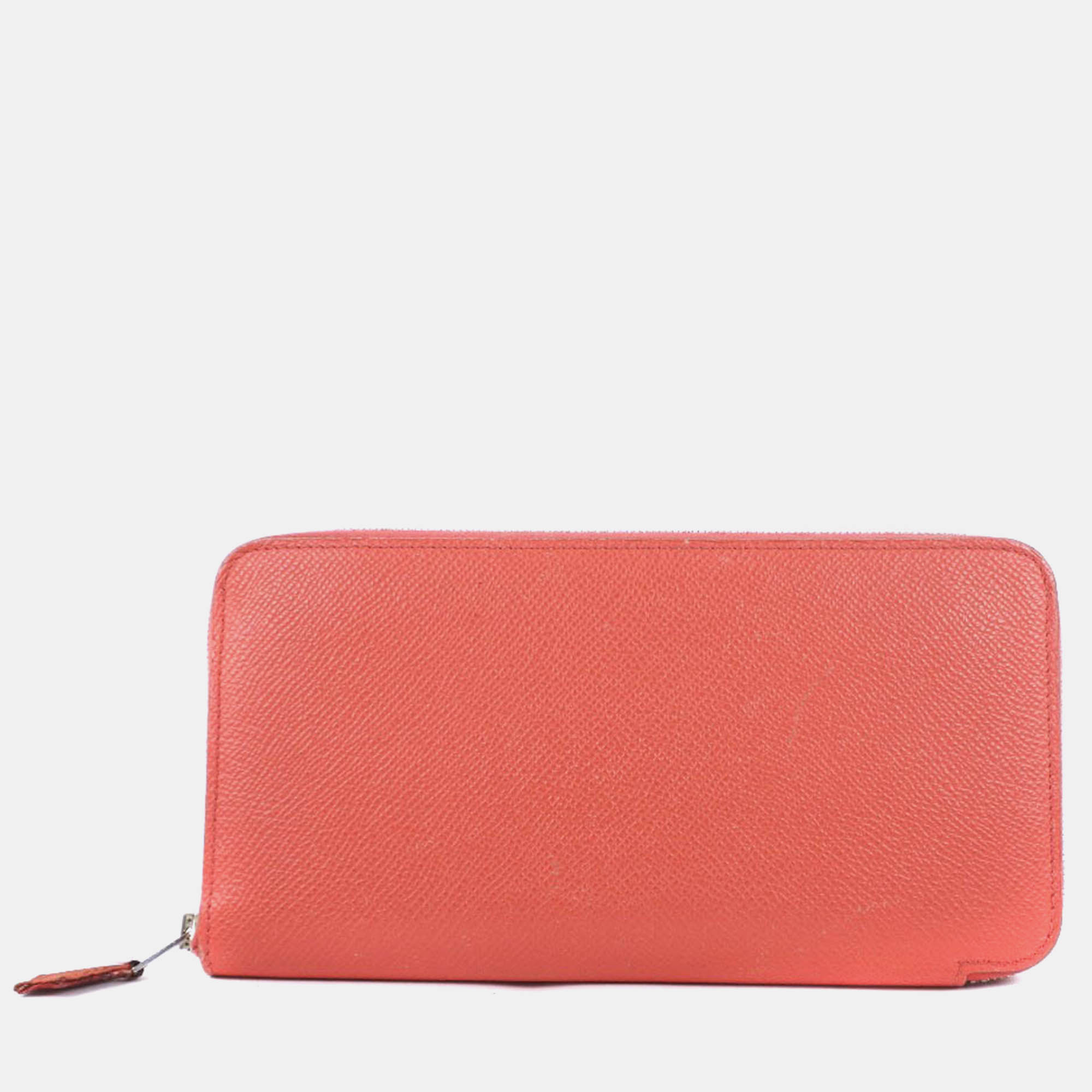 

Hermes Pink Leather Azap Silk'In Long Wallet