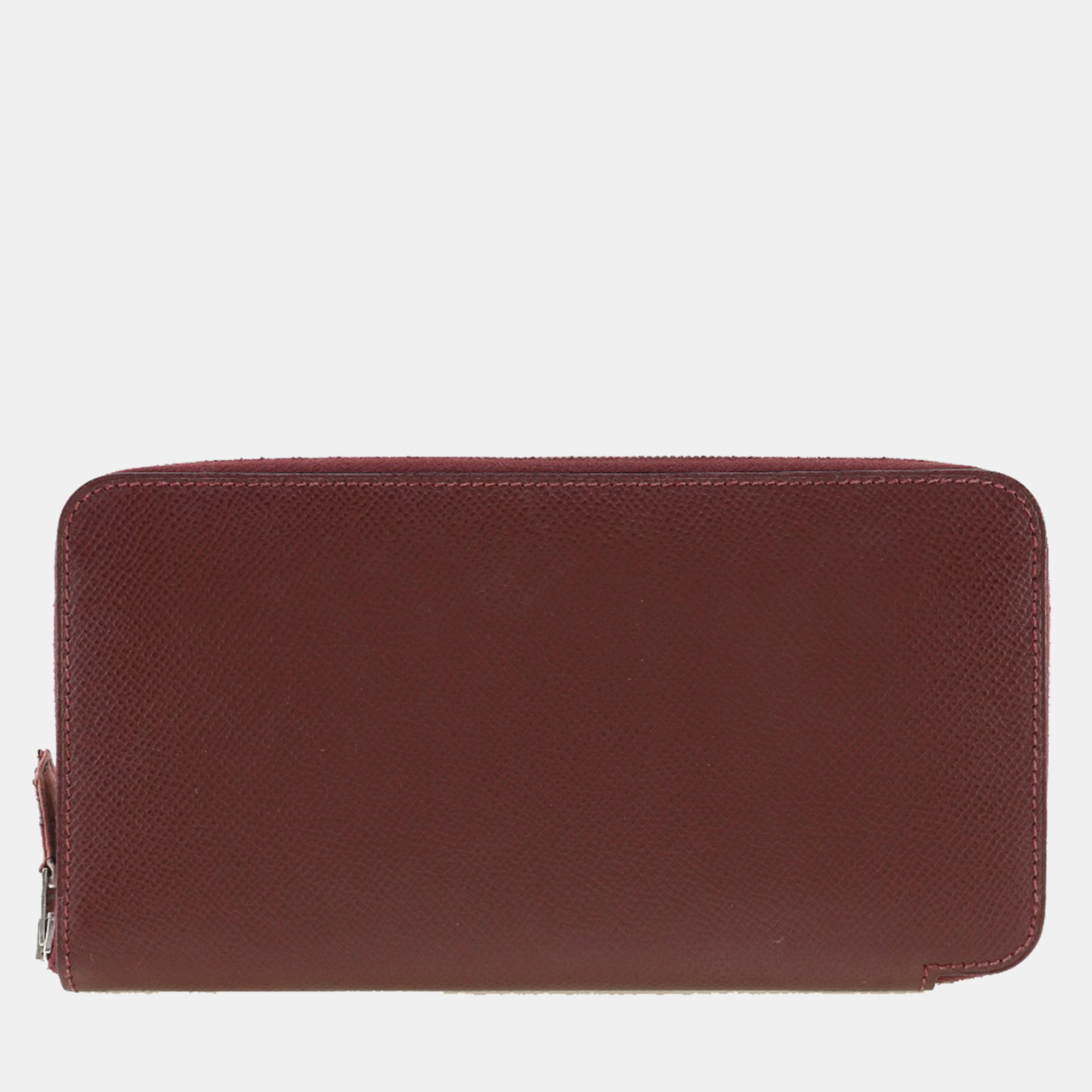 

Hermes Red Leather Azap Silk'In Long Wallet