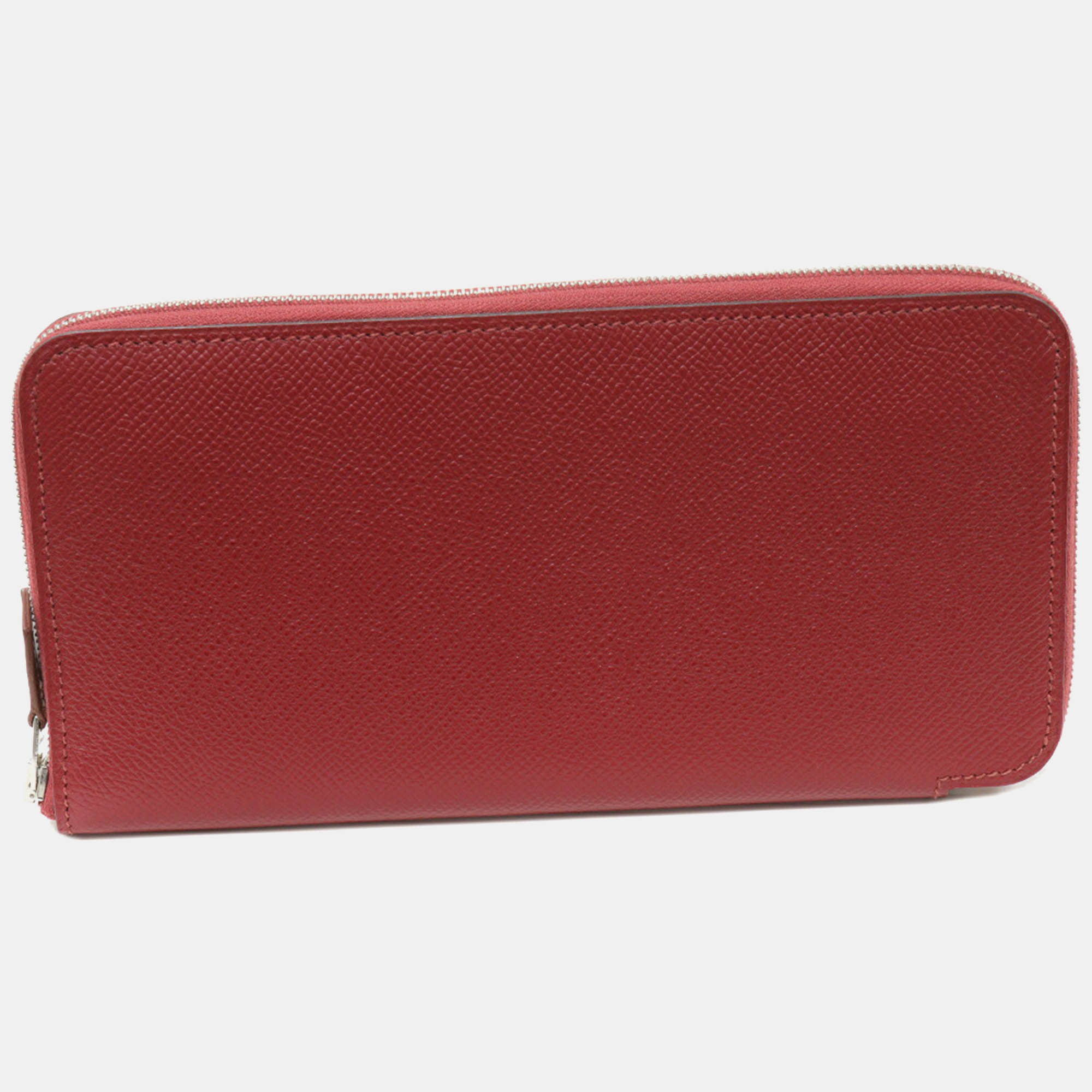 

Hermes Red Azap Long Silk In Epsom Wallet