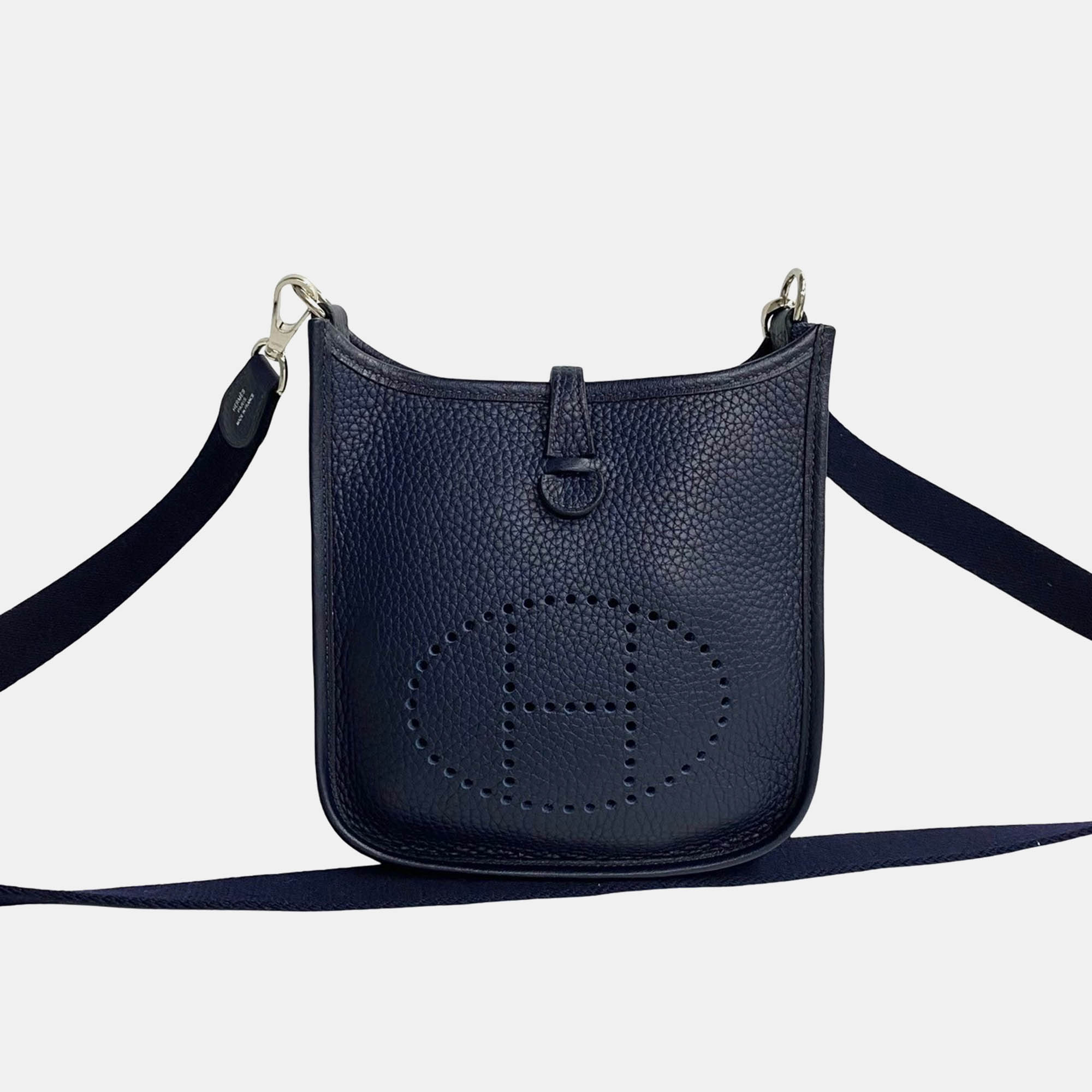 

Hermes Blue Leather Evelyne Tpm Leather Shoulder Bag