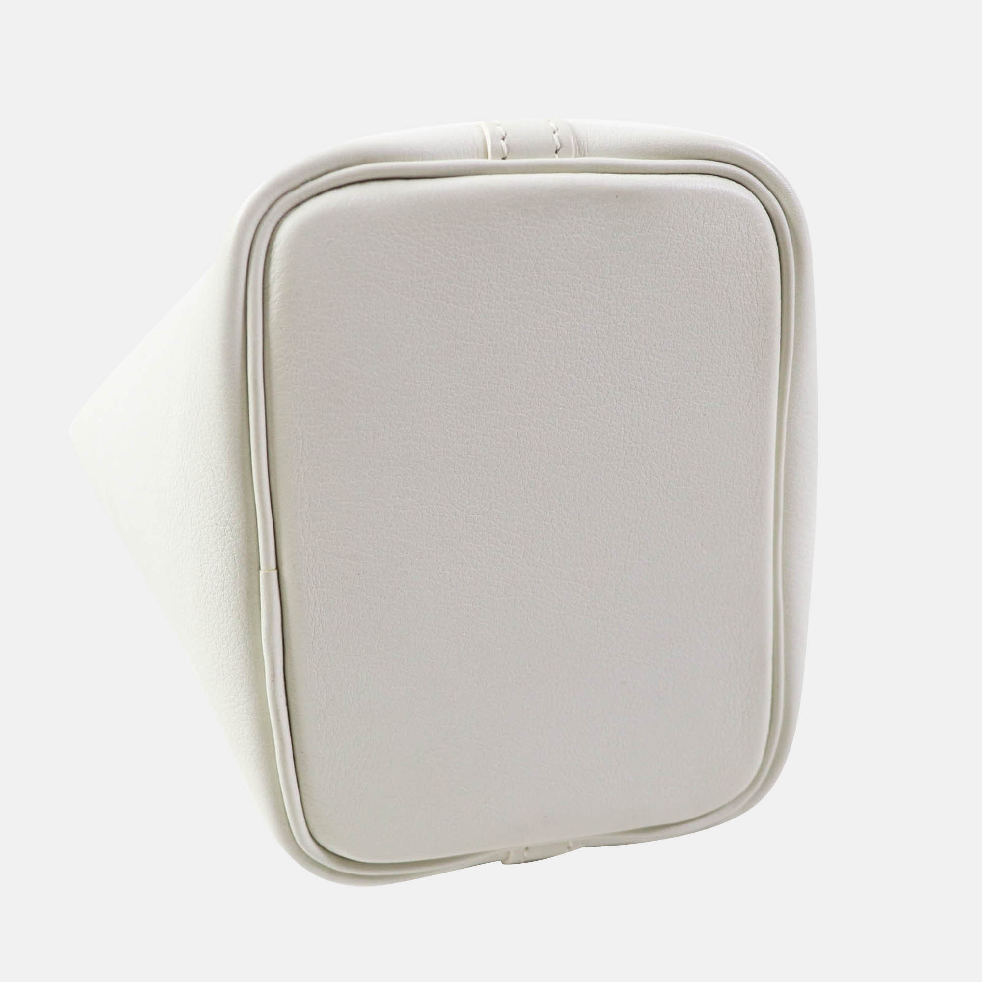 Hermes White Picotan Lock Micro Evercolor Handbag 