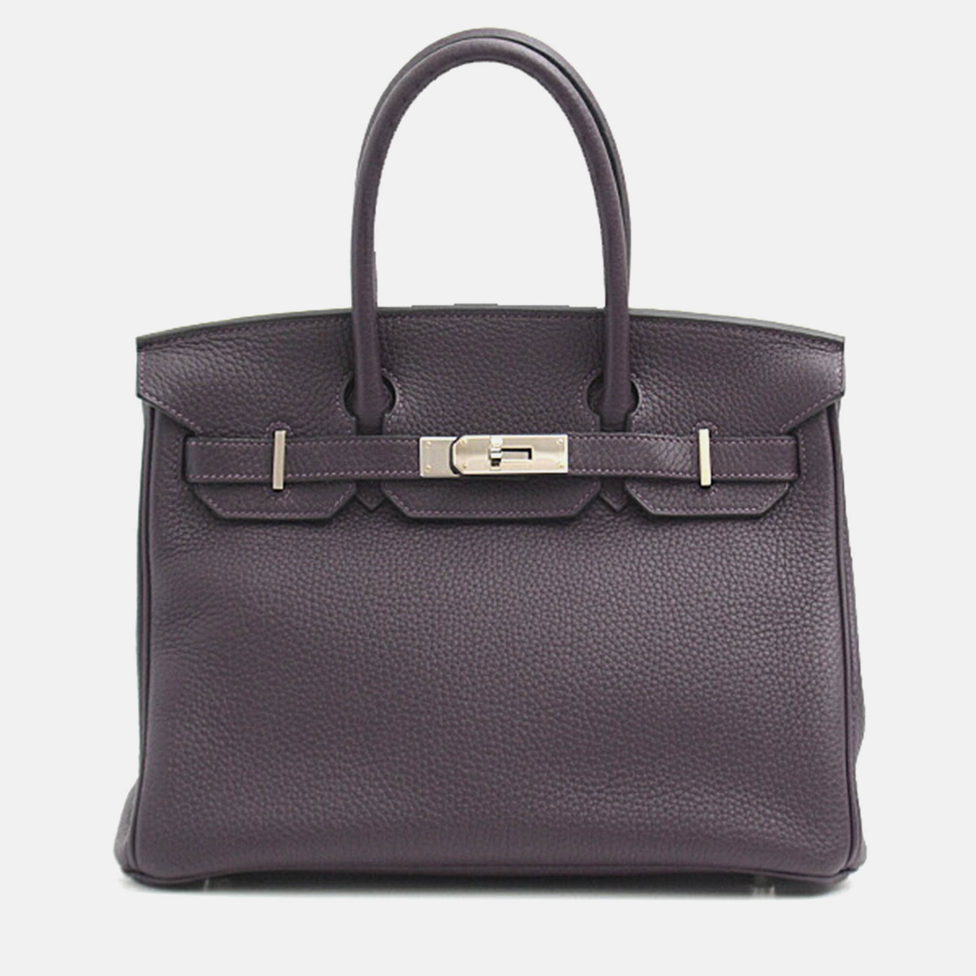 

Hermes Purple Leather Togo Birkin 30 Purple Bag