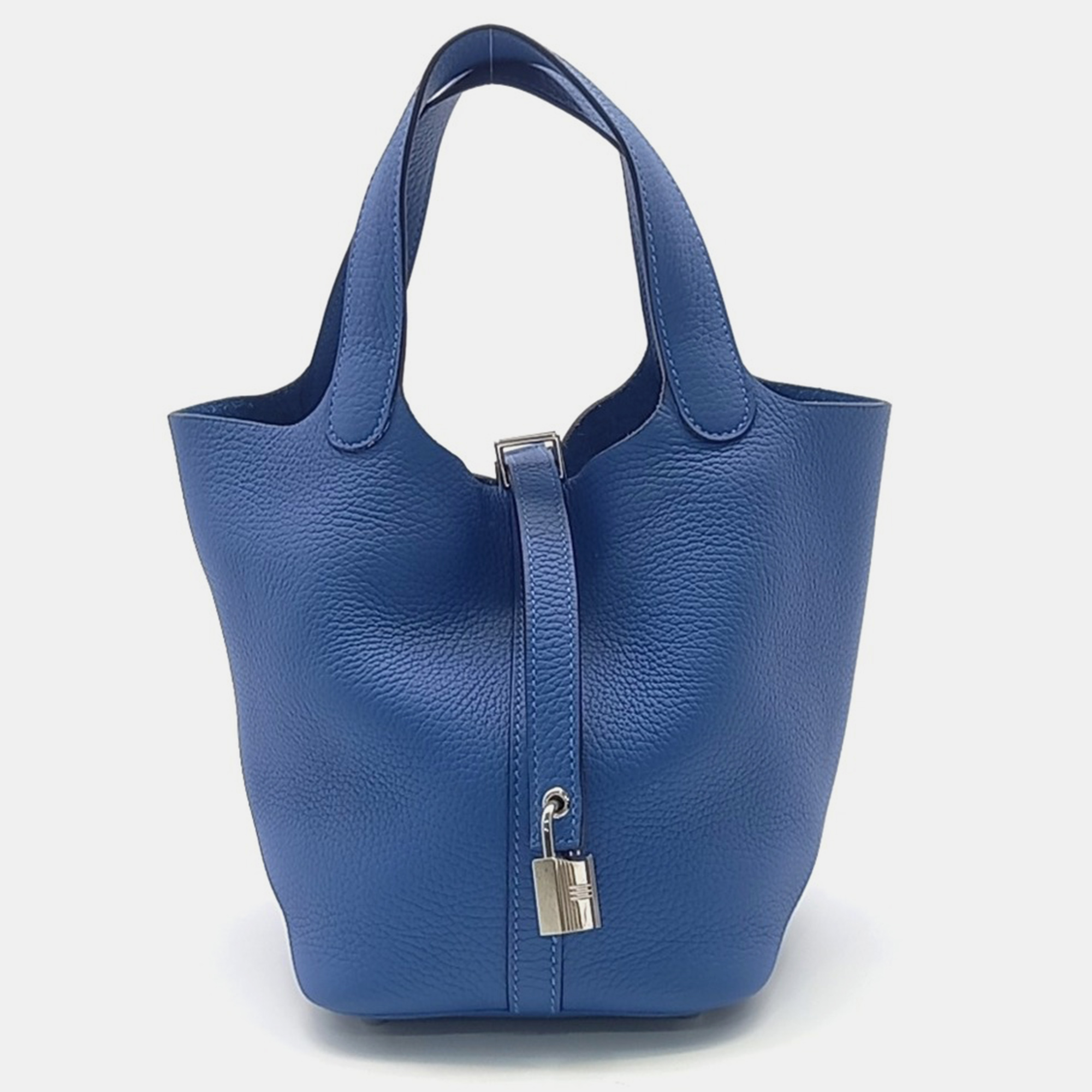 

Hermes Blue Leather Rock Picotan 18 Bag