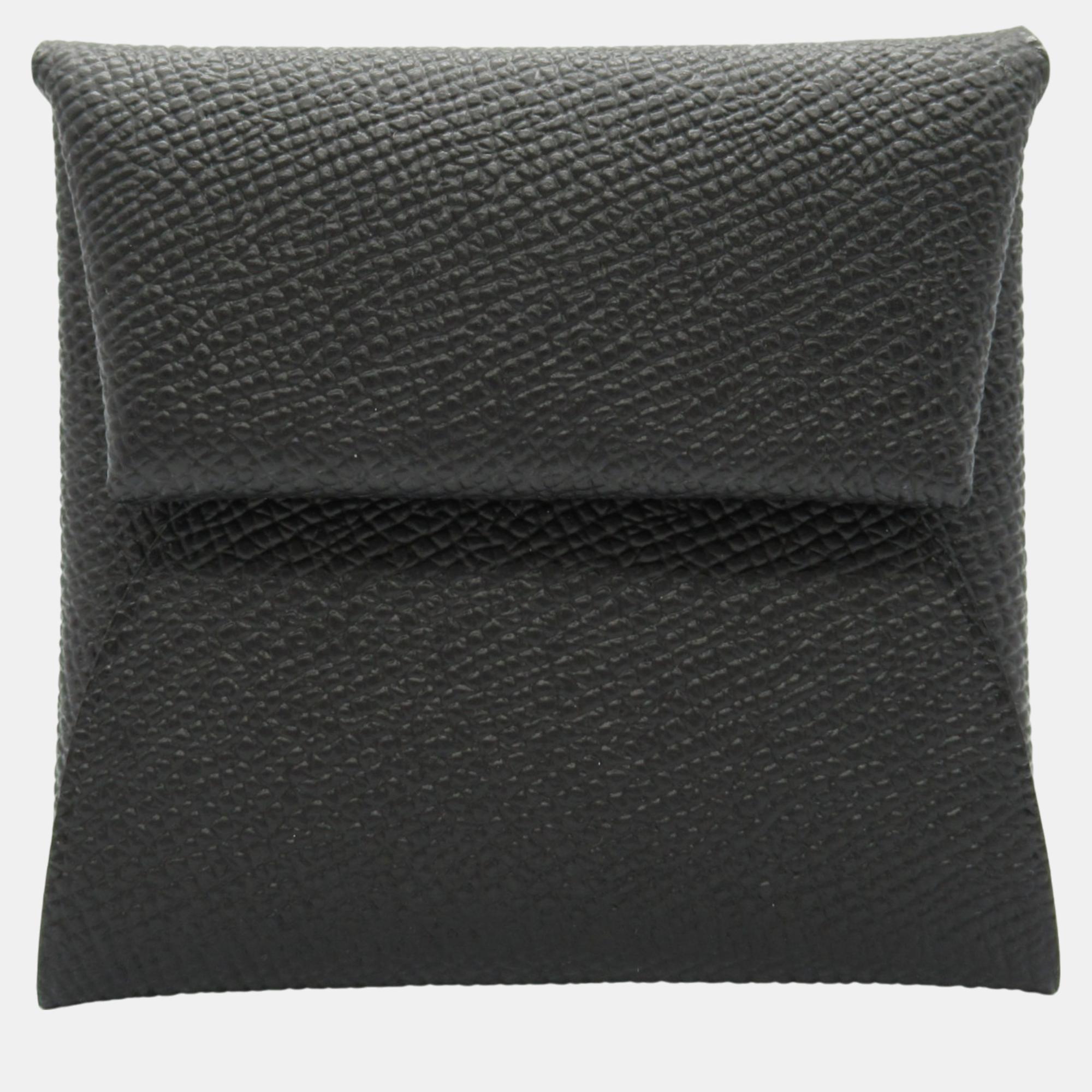 

Hermes Bastia Black Leather Coin Case