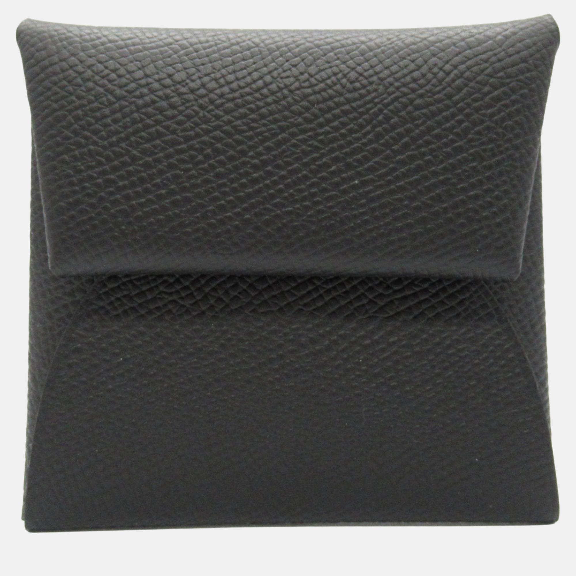 

Hermes Bastia Black Leather Coin Case