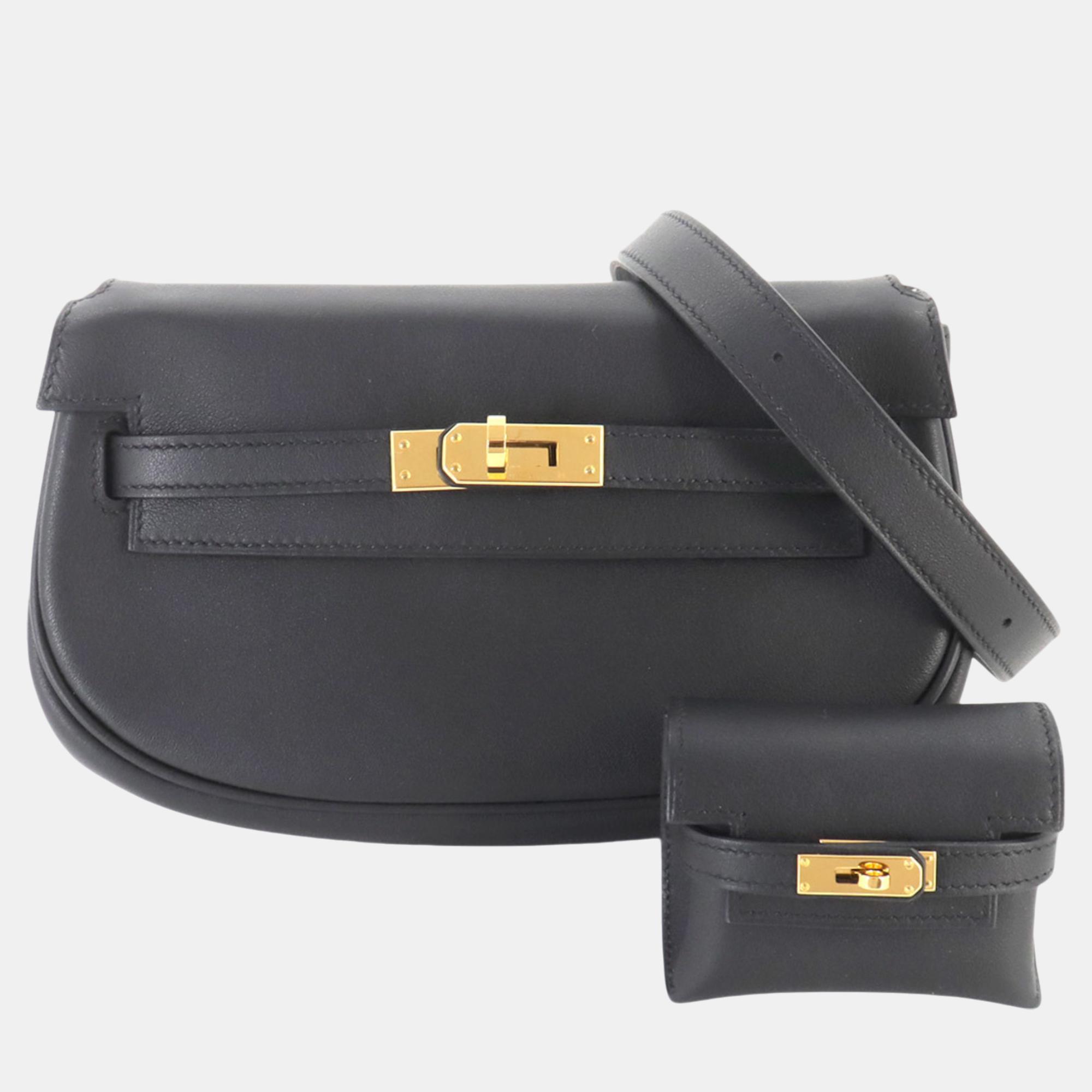 

Hermes Swift Black Kelly Move Shoulder Bag