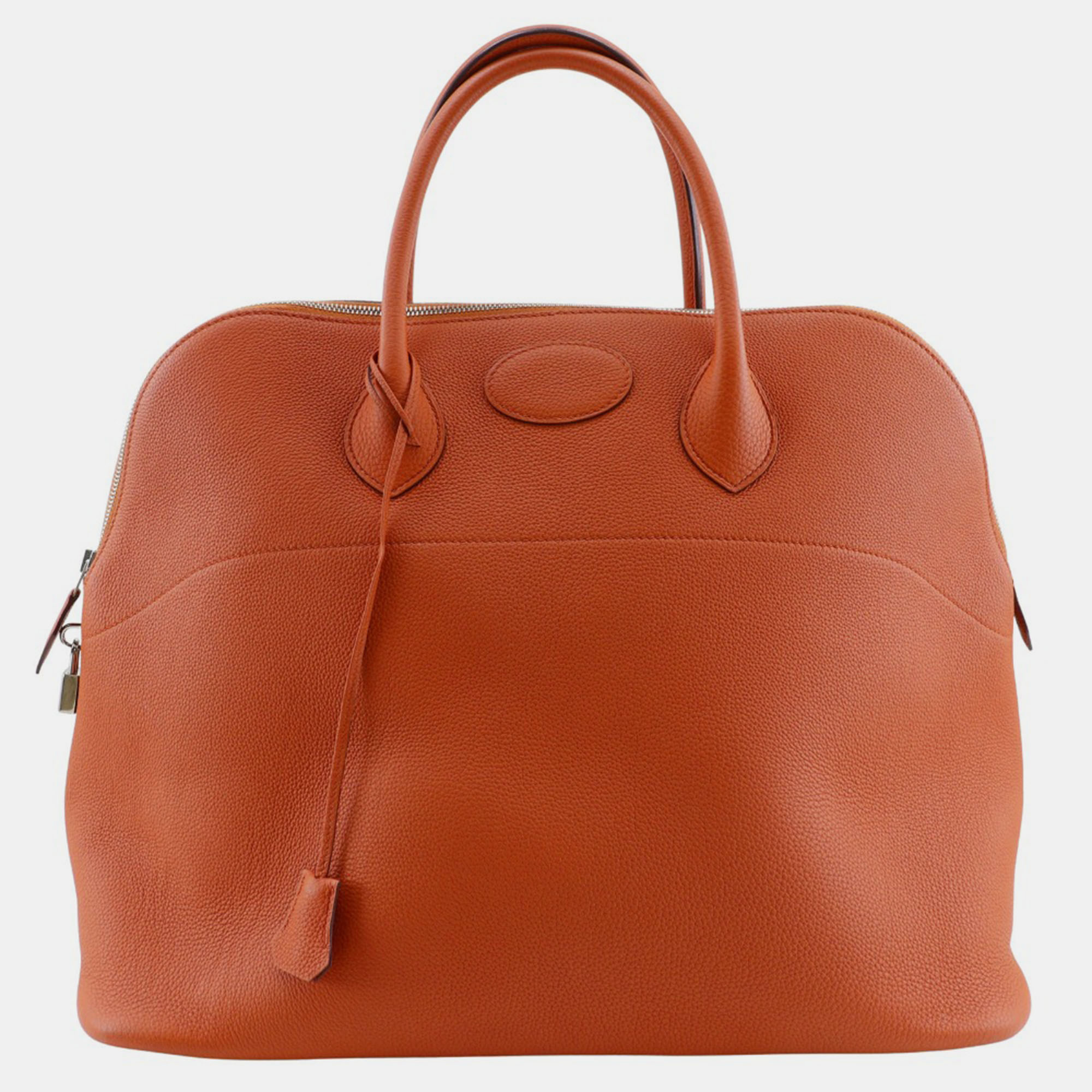 

Hermes Orange Togo Bolide 45 Boston Bag