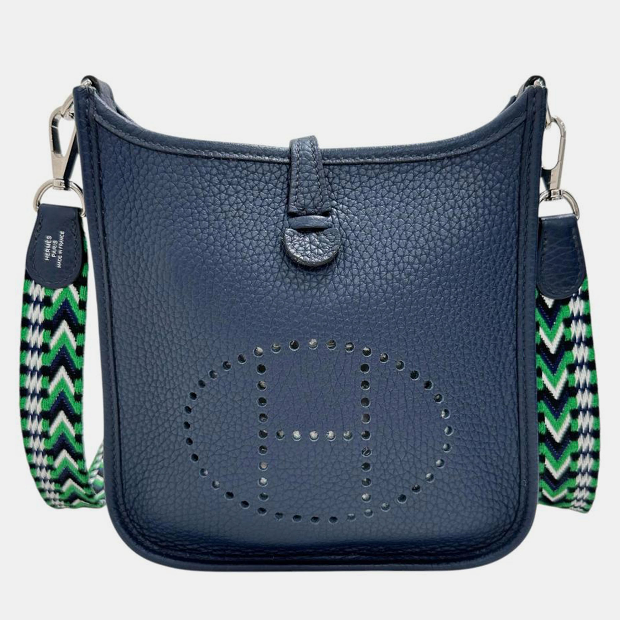 

Hermes Navy Blue Leather Evelyne 16 TPM Shoulder Bag
