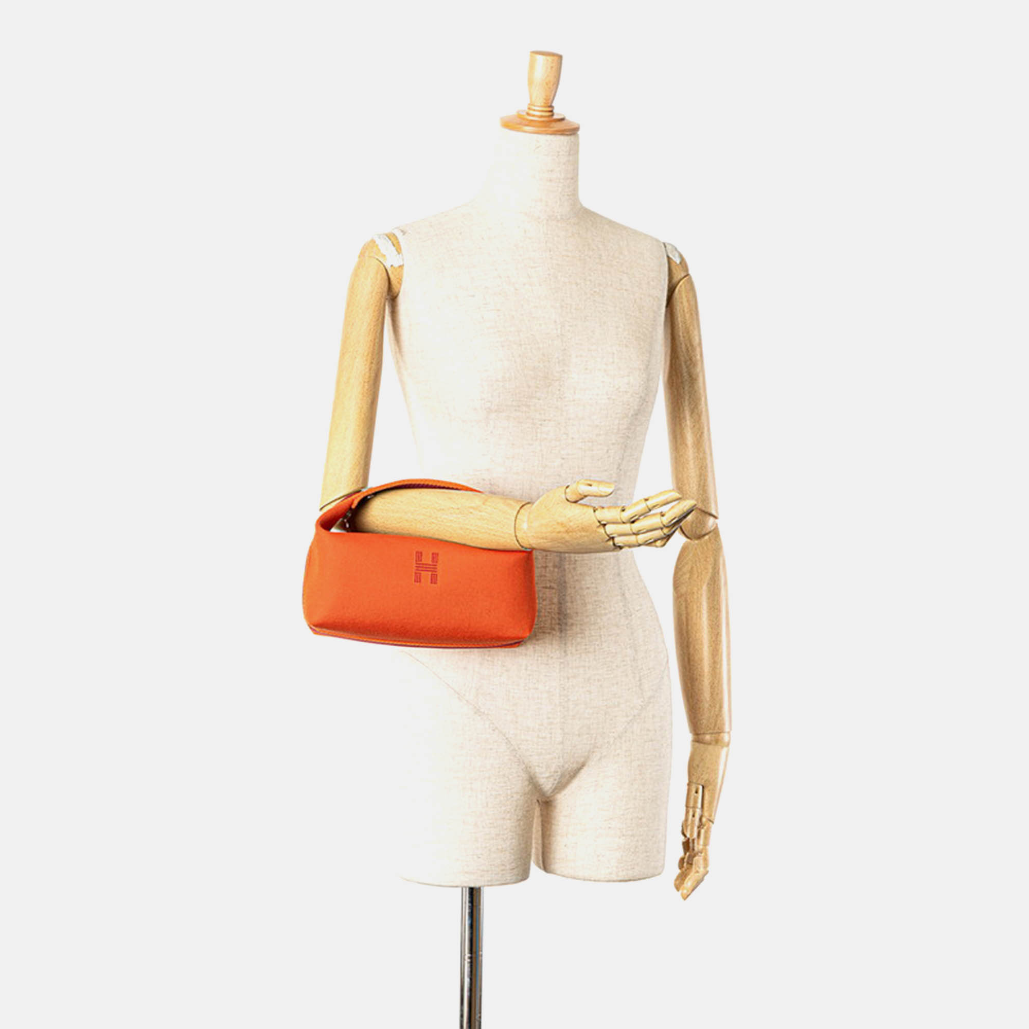 Hermes Red Cotton Handbag Pouch 
