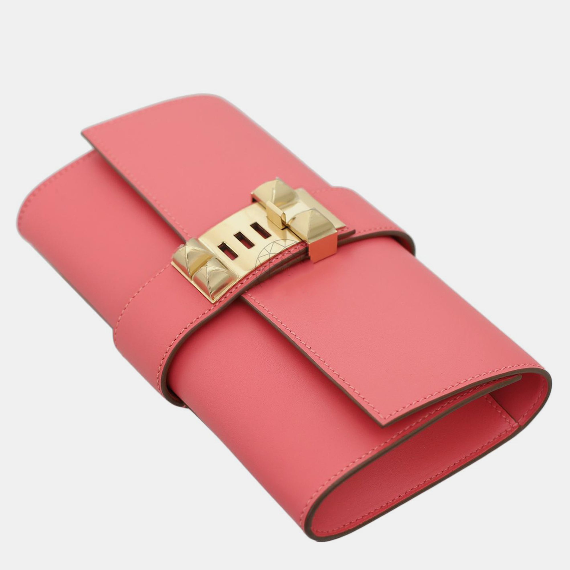 Hermes Swift Leather Medor Clutch 
