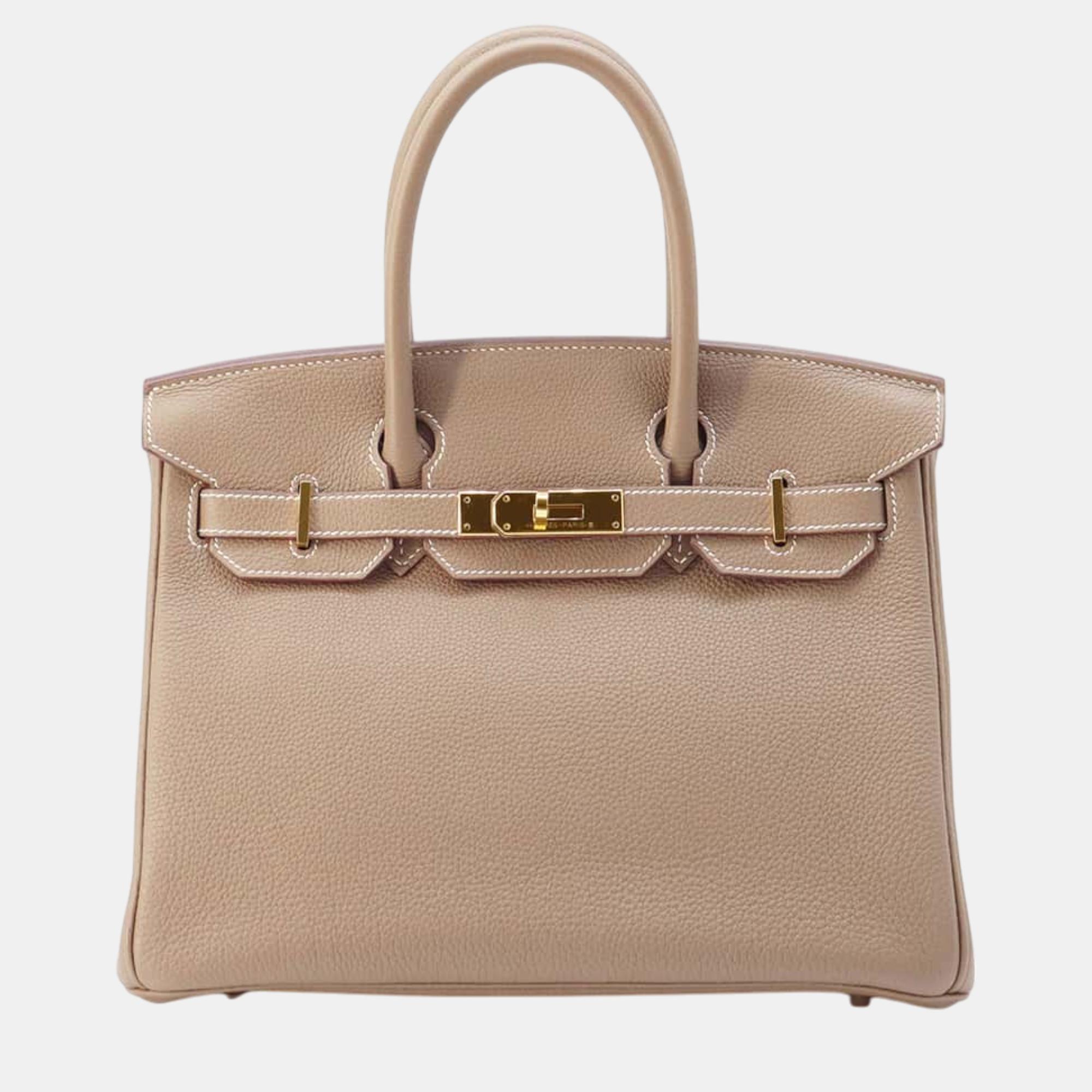 

Hermes Birkin Etoupe Togo Leather Size, Beige