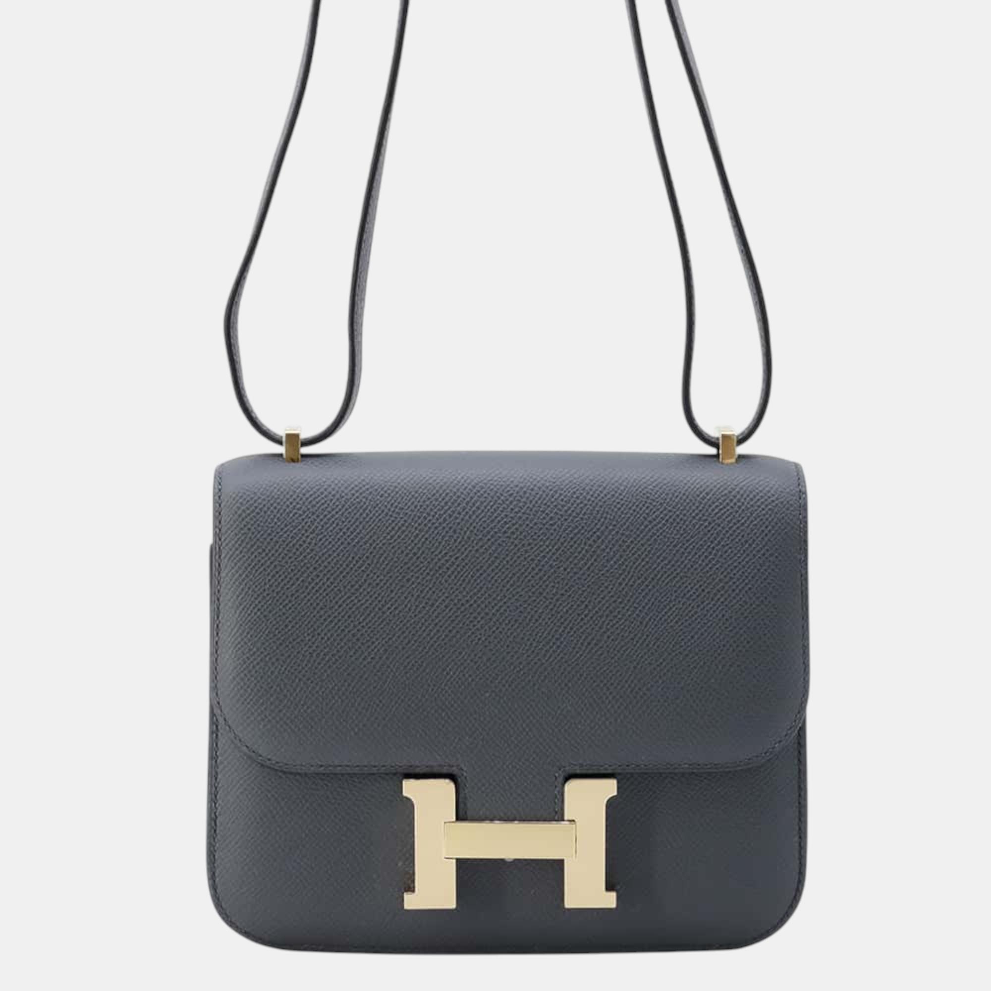 

Hermes Grimist Epsom Mini Constance Miroir Bag, Blue