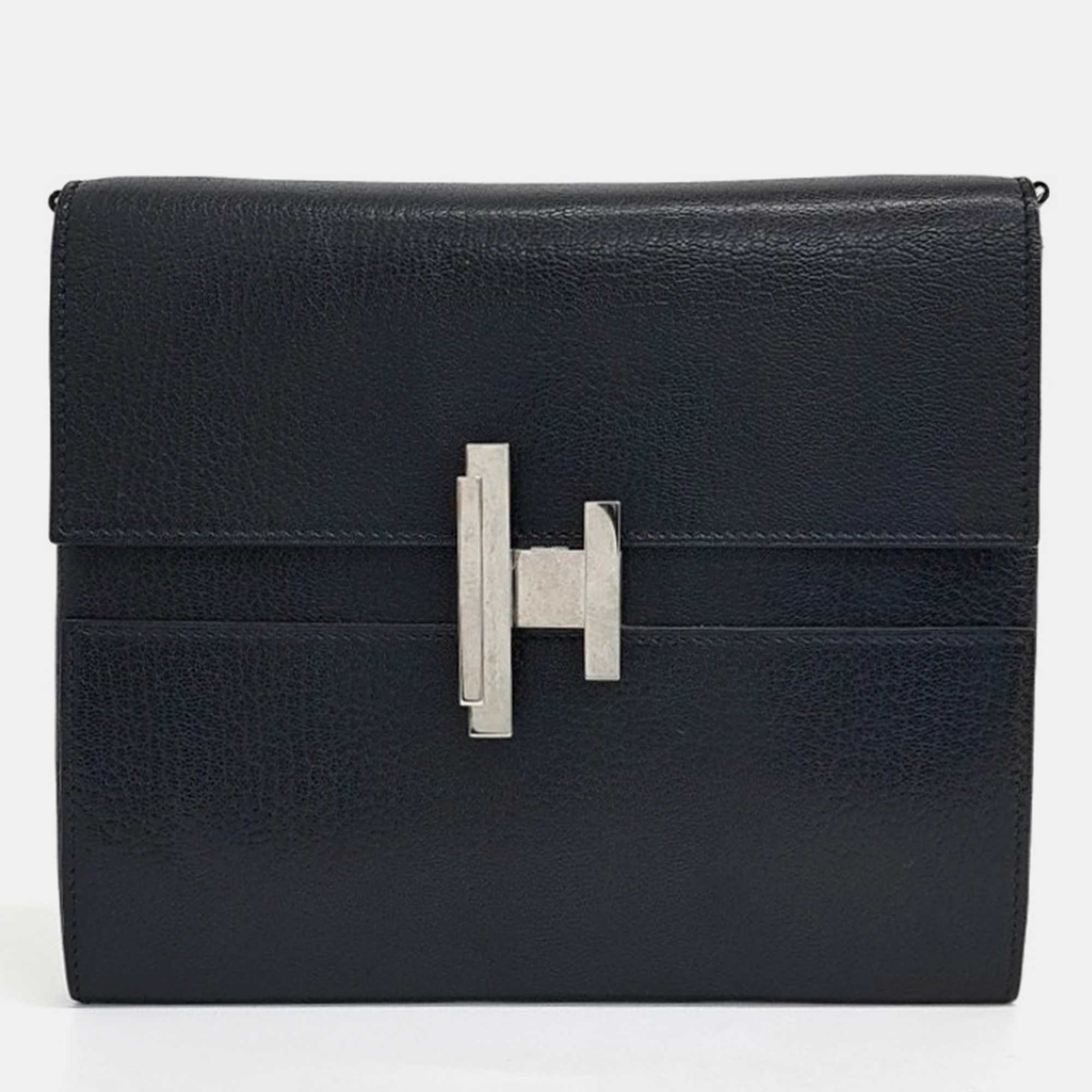 

Hermes Black Leather Synetic Togo bag