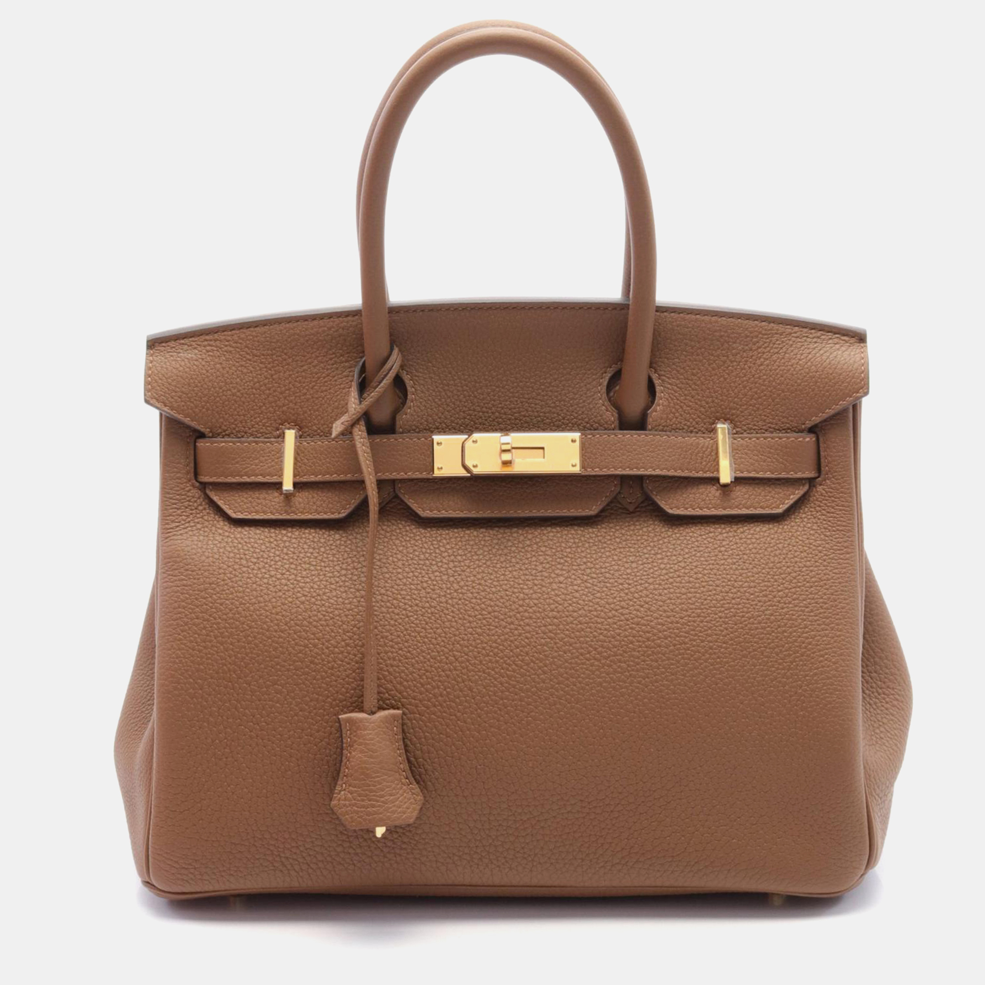 

Hermes Brown Arzan Togo Leather Birkin 30 Tote Bag