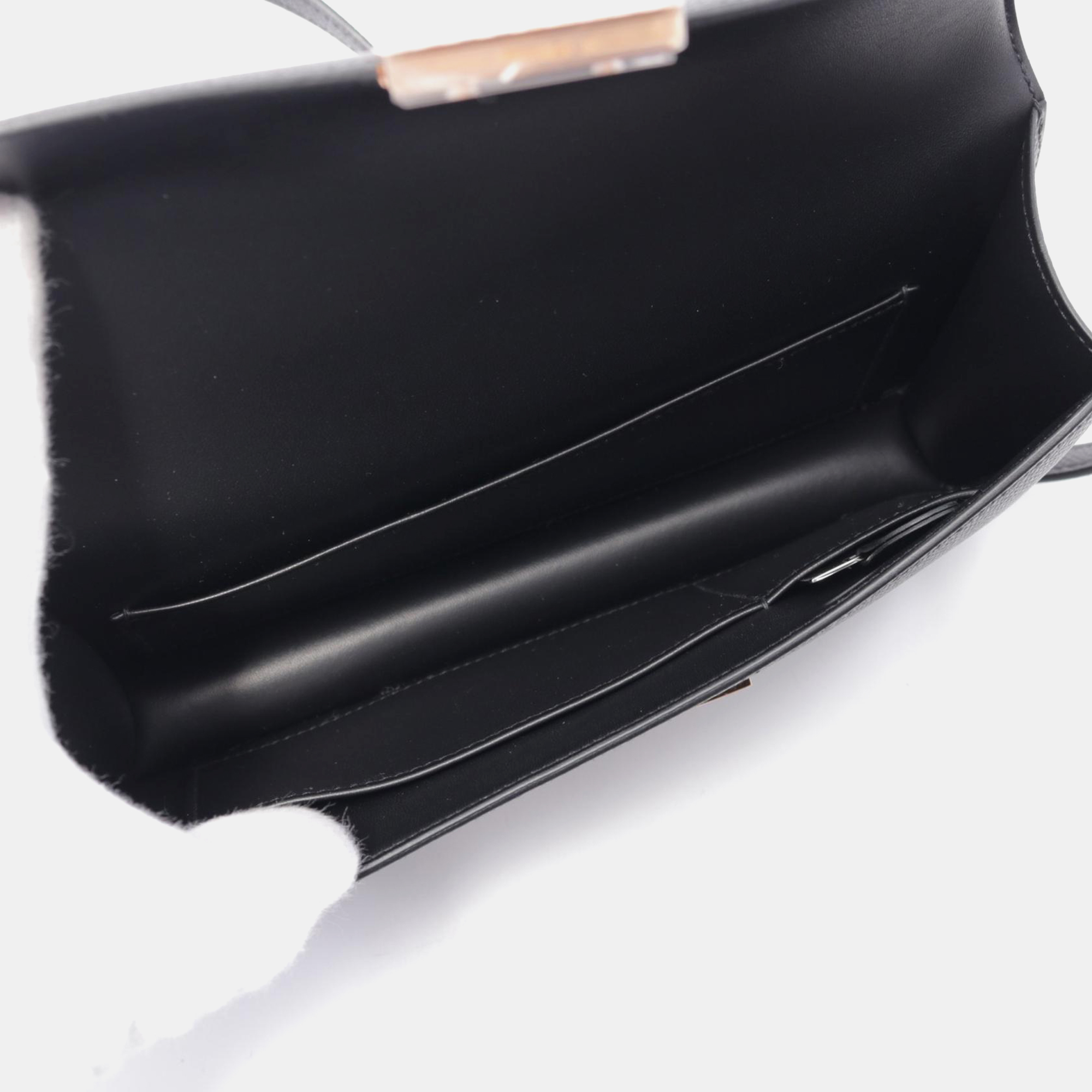 Hermes Black Leather Constance Elan Shoulder Bag 2