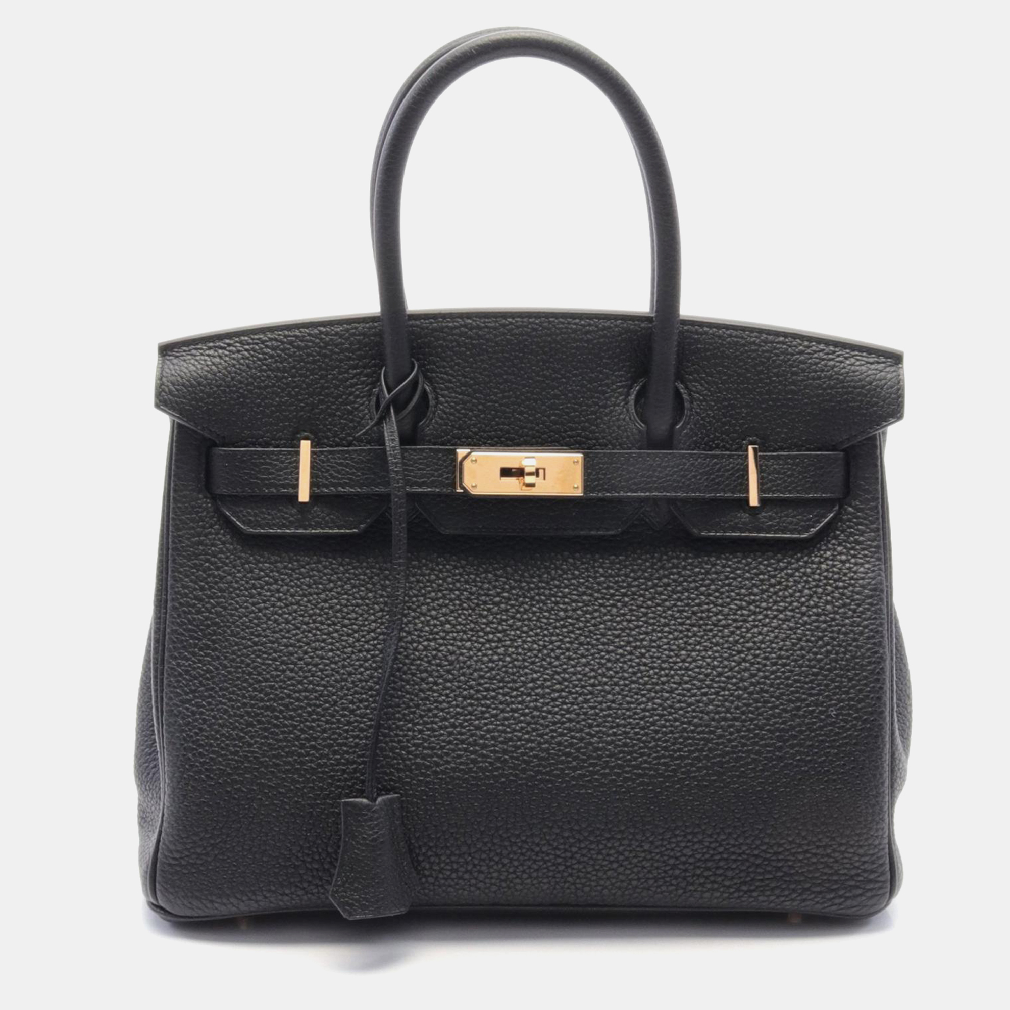 

Hermes Black Togo Leather Birkin 30 Tote Bag