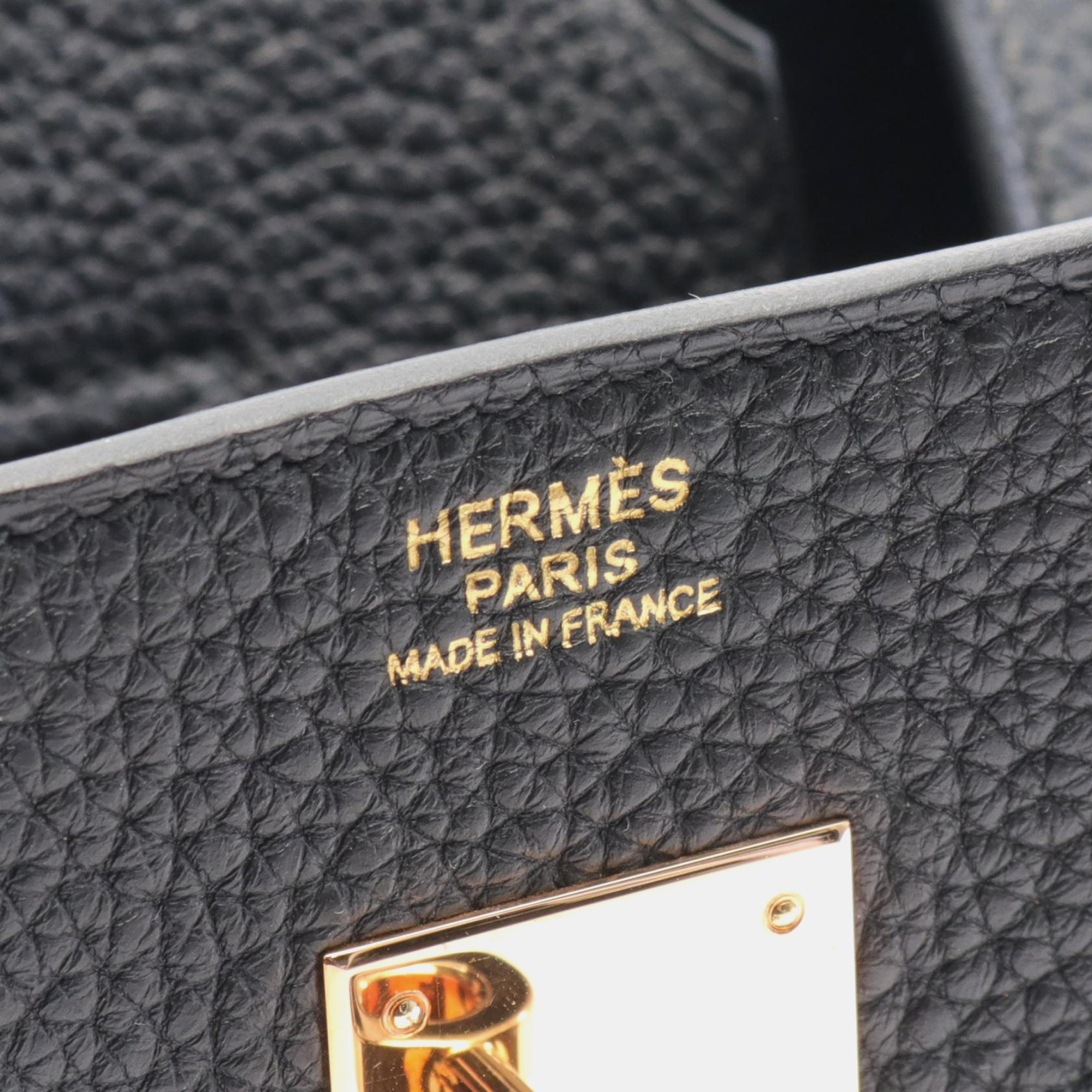 Hermes Black Togo Leather Birkin 30 Tote Bag 6