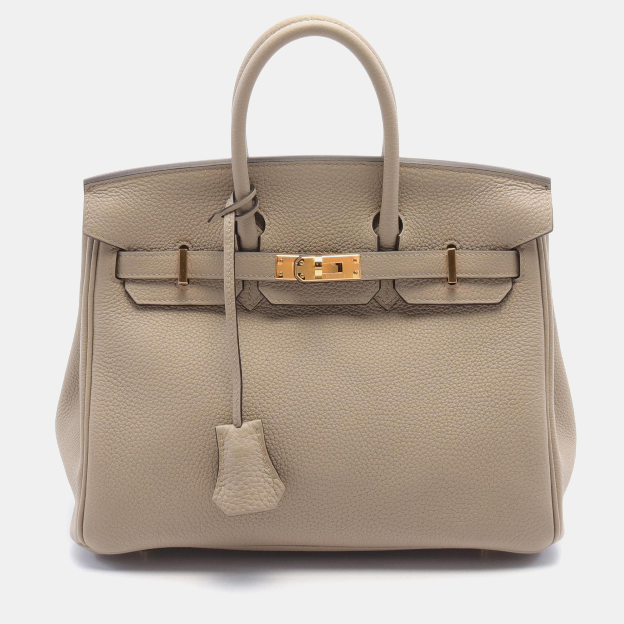 

Hermes Beige Togo Leather Birkin 25 Tote Bag