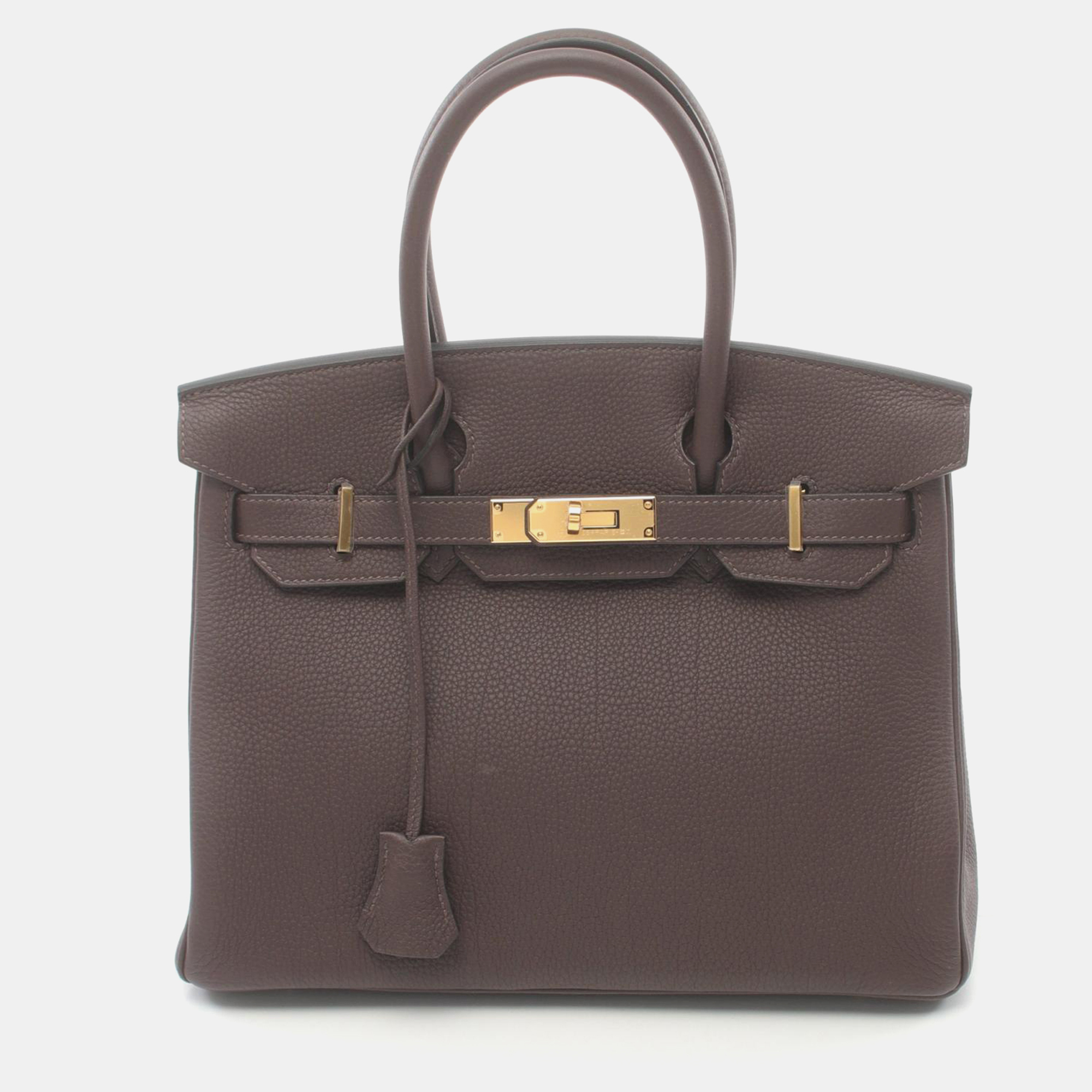 

Hermes Brown Togo Leather Birkin 30 Tote Bag