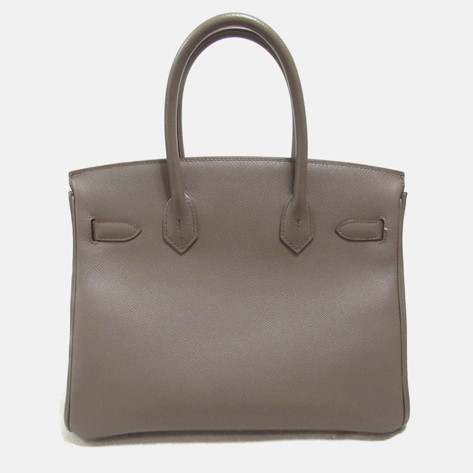 Hermes Beige Leather Birkin 30 Tote Bag 2