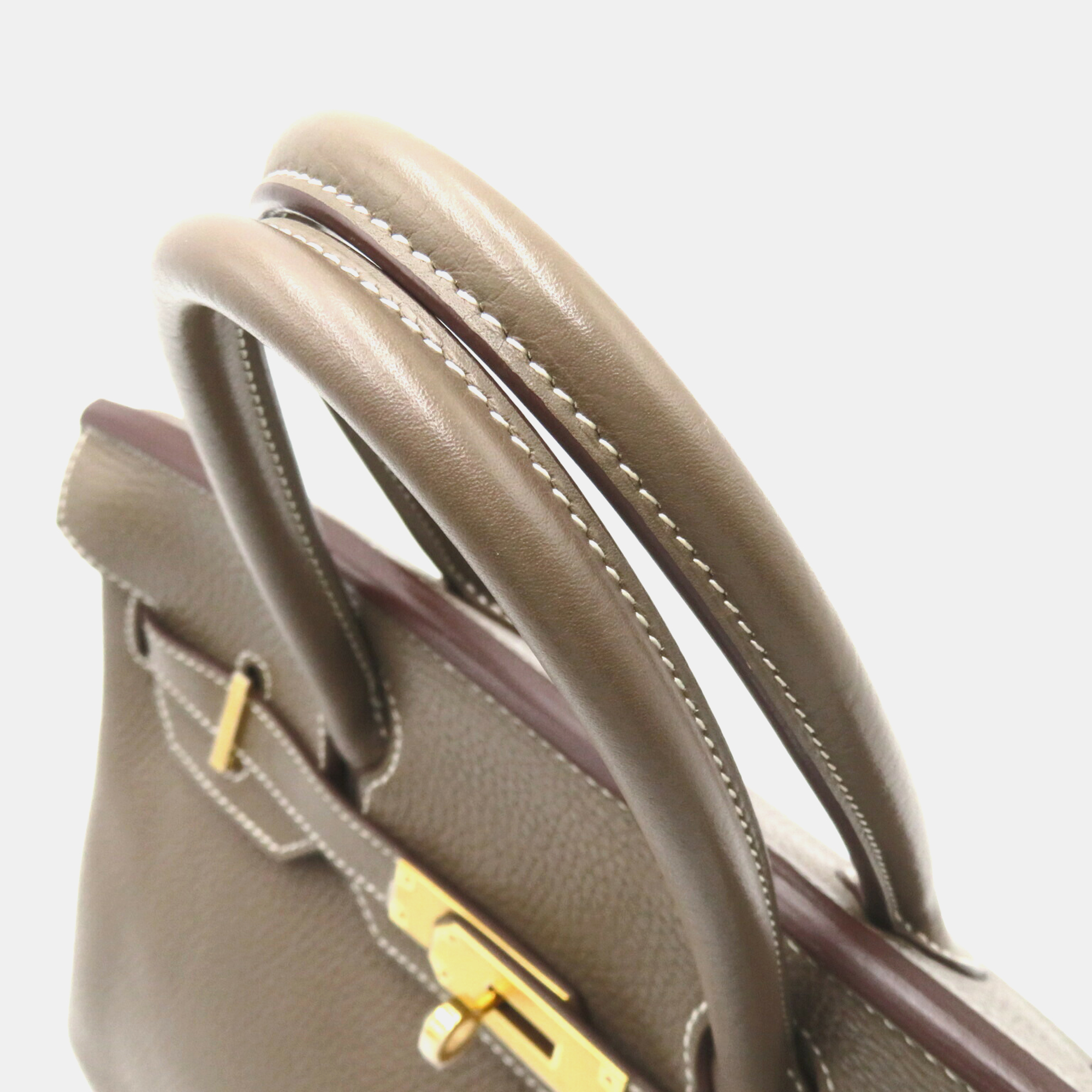 Hermes Grey Togo Leather Birkin 30 Tote Bag 5