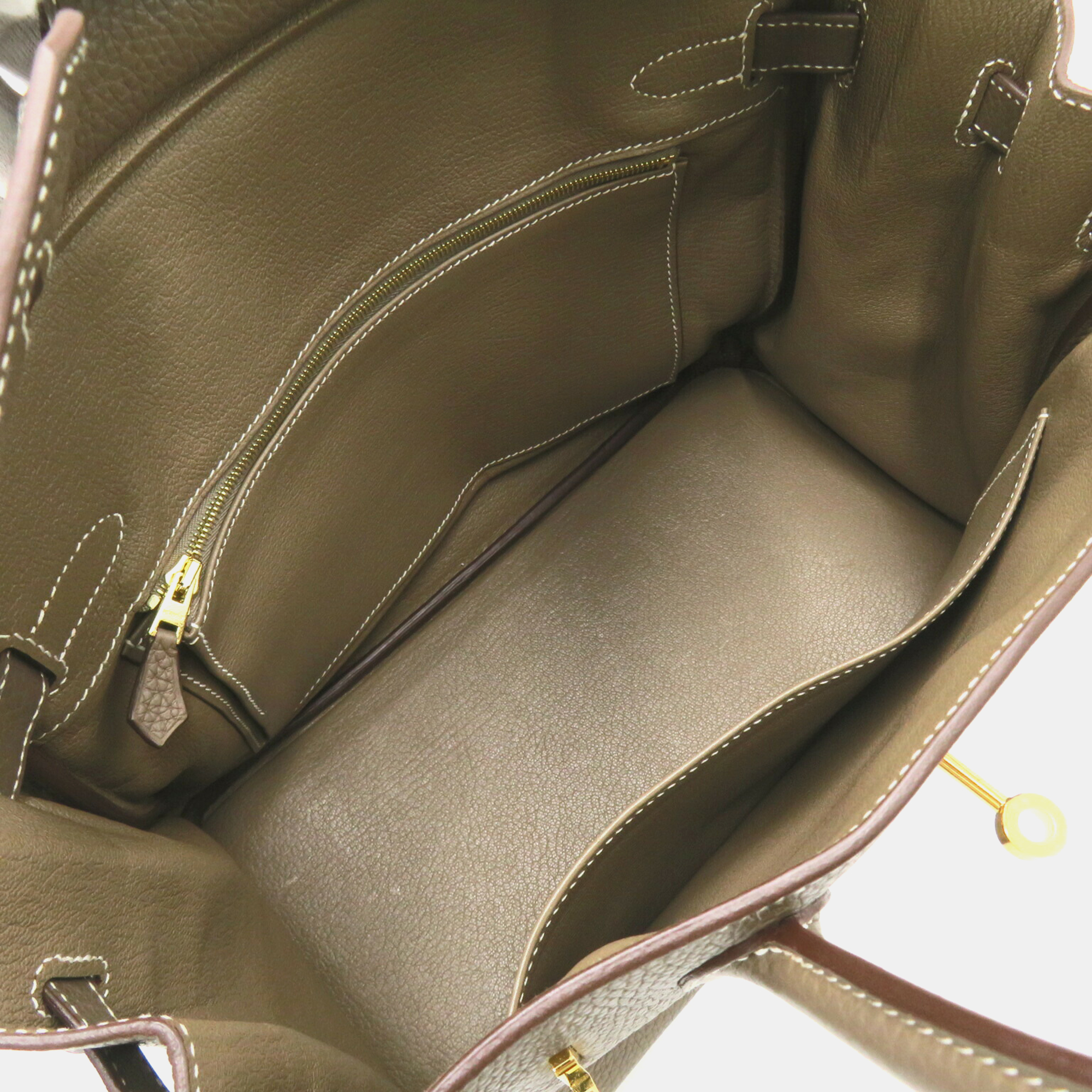 Hermes Grey Togo Leather Birkin 30 Tote Bag 4