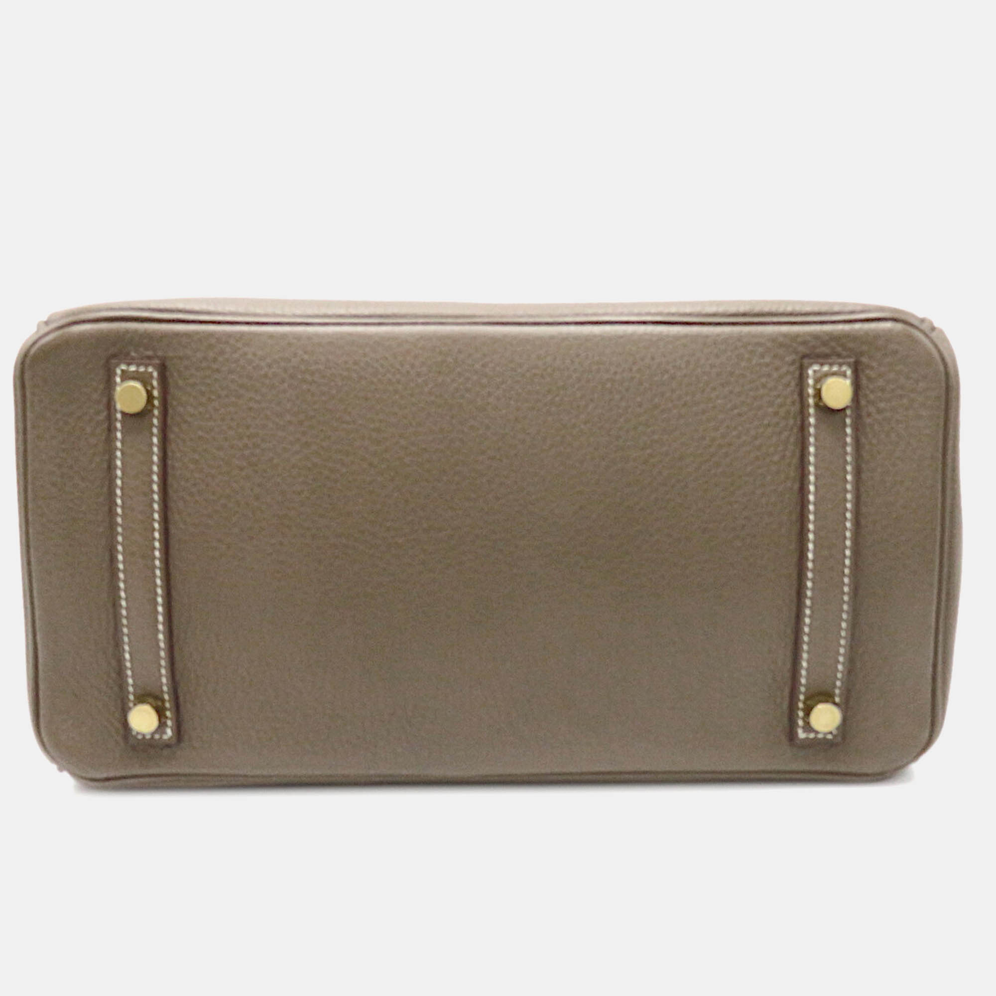 Hermes Grey Togo Leather Birkin 30 Tote Bag 3