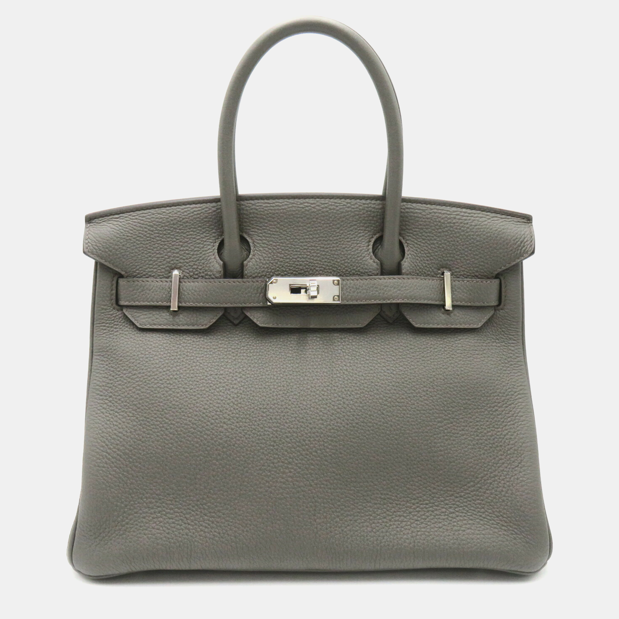 

Hermes Grey Togo Leather Birkin 30 Tote Bag, Brown