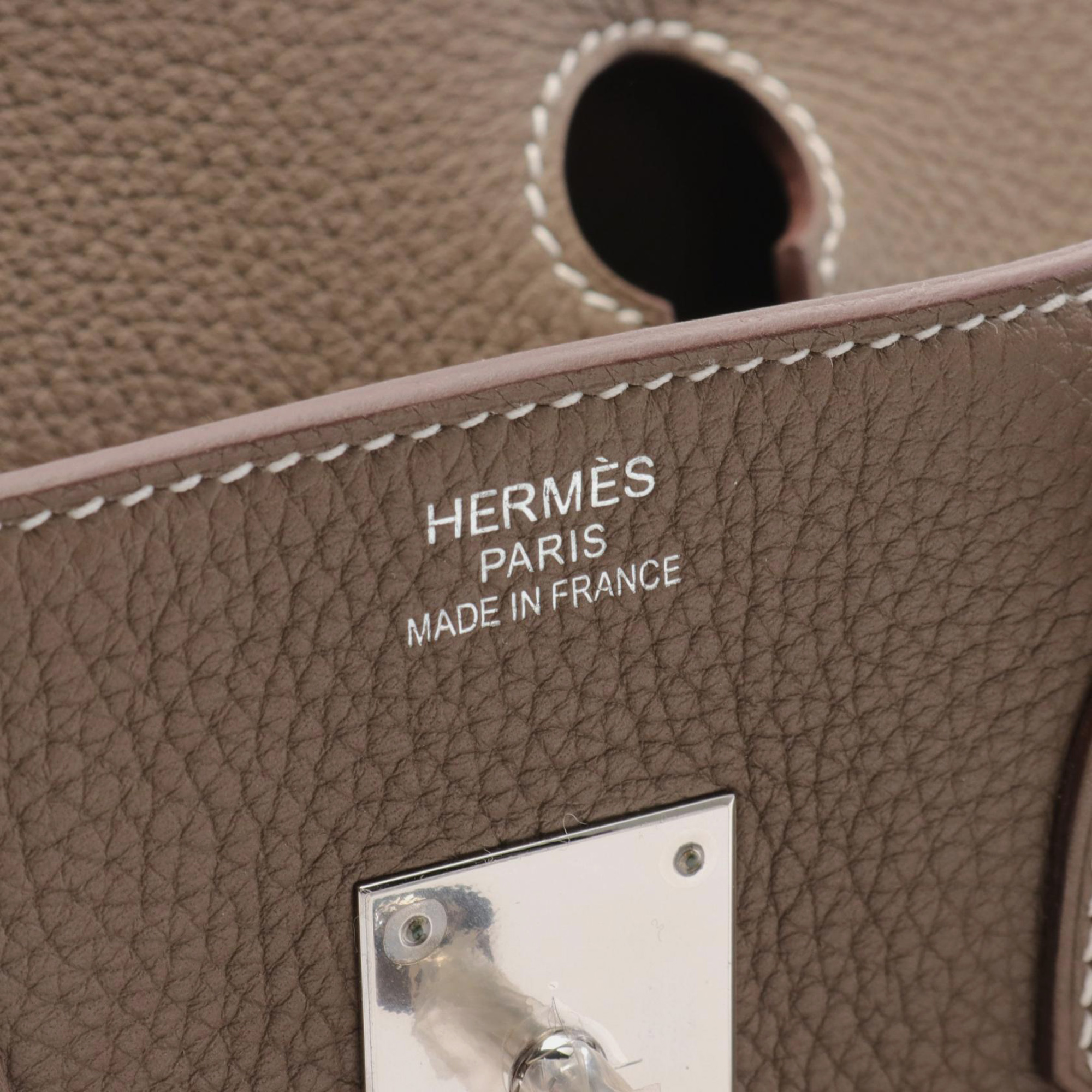 Hermes Brown Togo Leather Birkin 35 Tote Bag 3