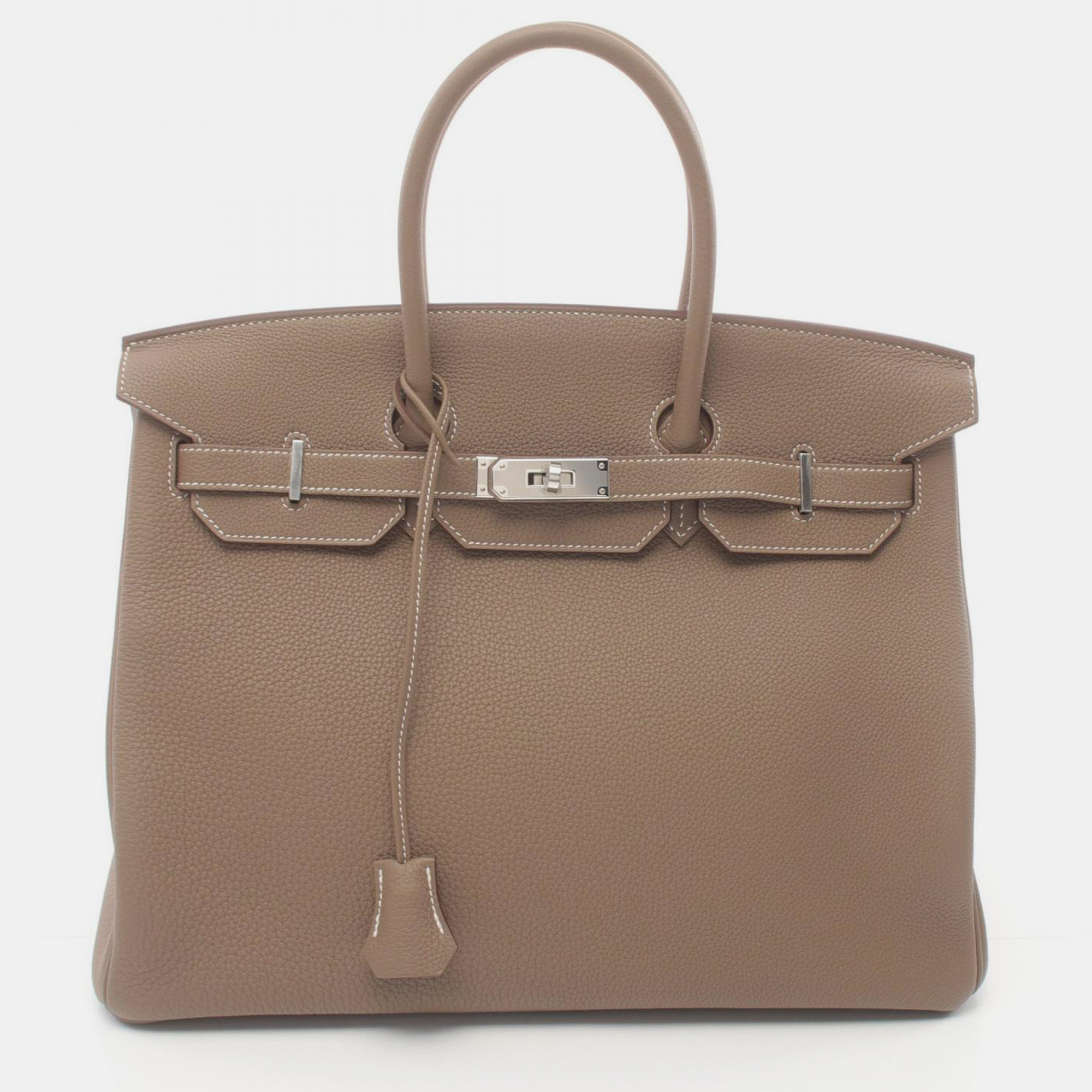 

Hermes Brown Togo Leather Birkin 35 Tote Bag